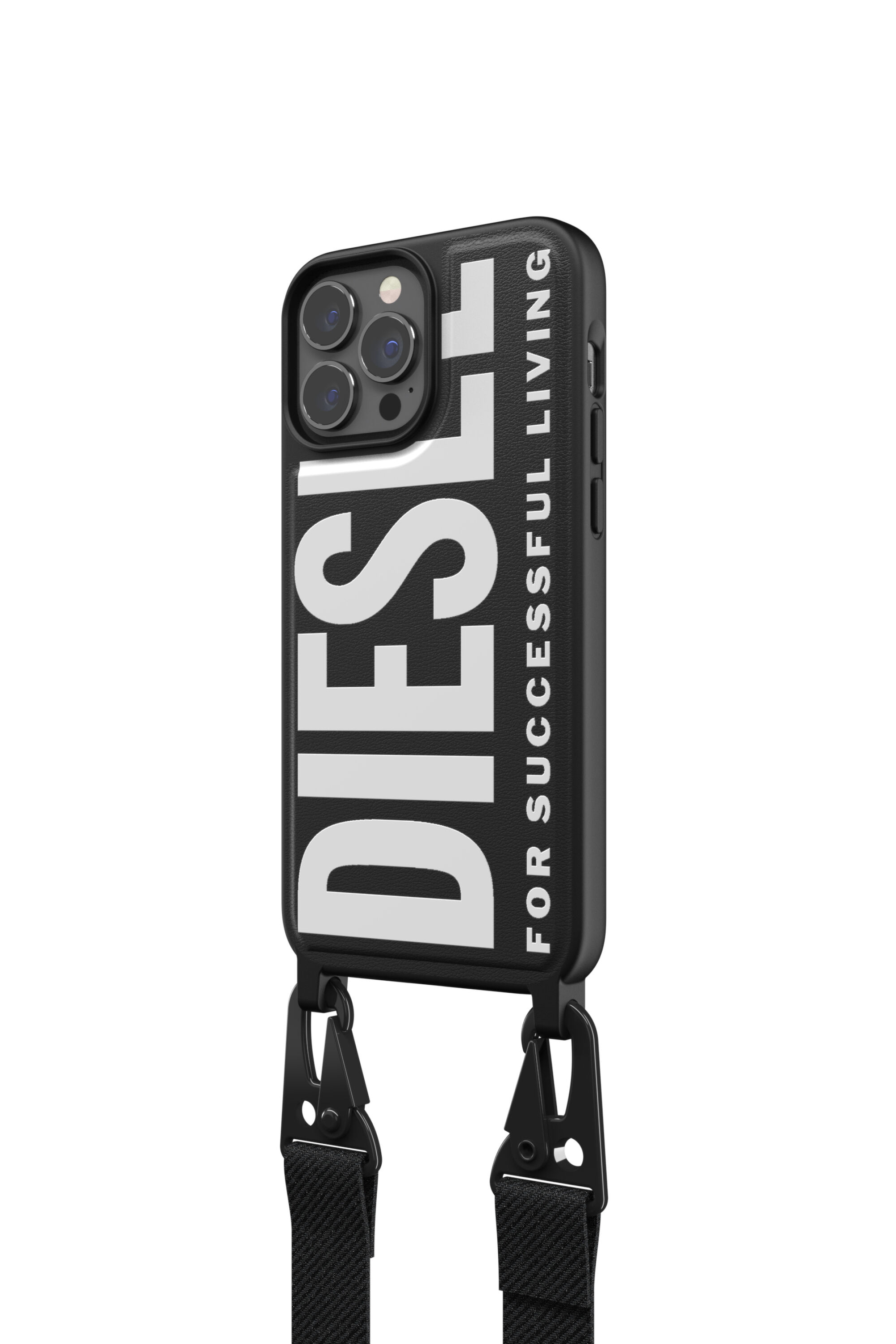 Diesel - 47170 NECKLACE CASE, Funda colgante por iPhone 13 Max Unisex in Negro - 4