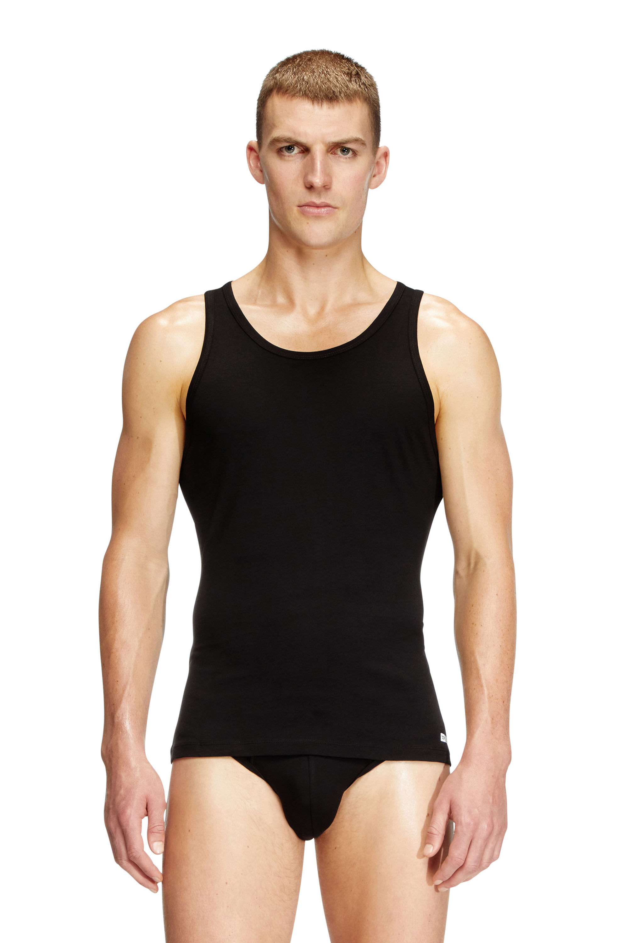 Diesel - WALTY-D-BOX-2PACK, Paquete de dos chalecos con tirantes de algodón Hombre in Negro - 3