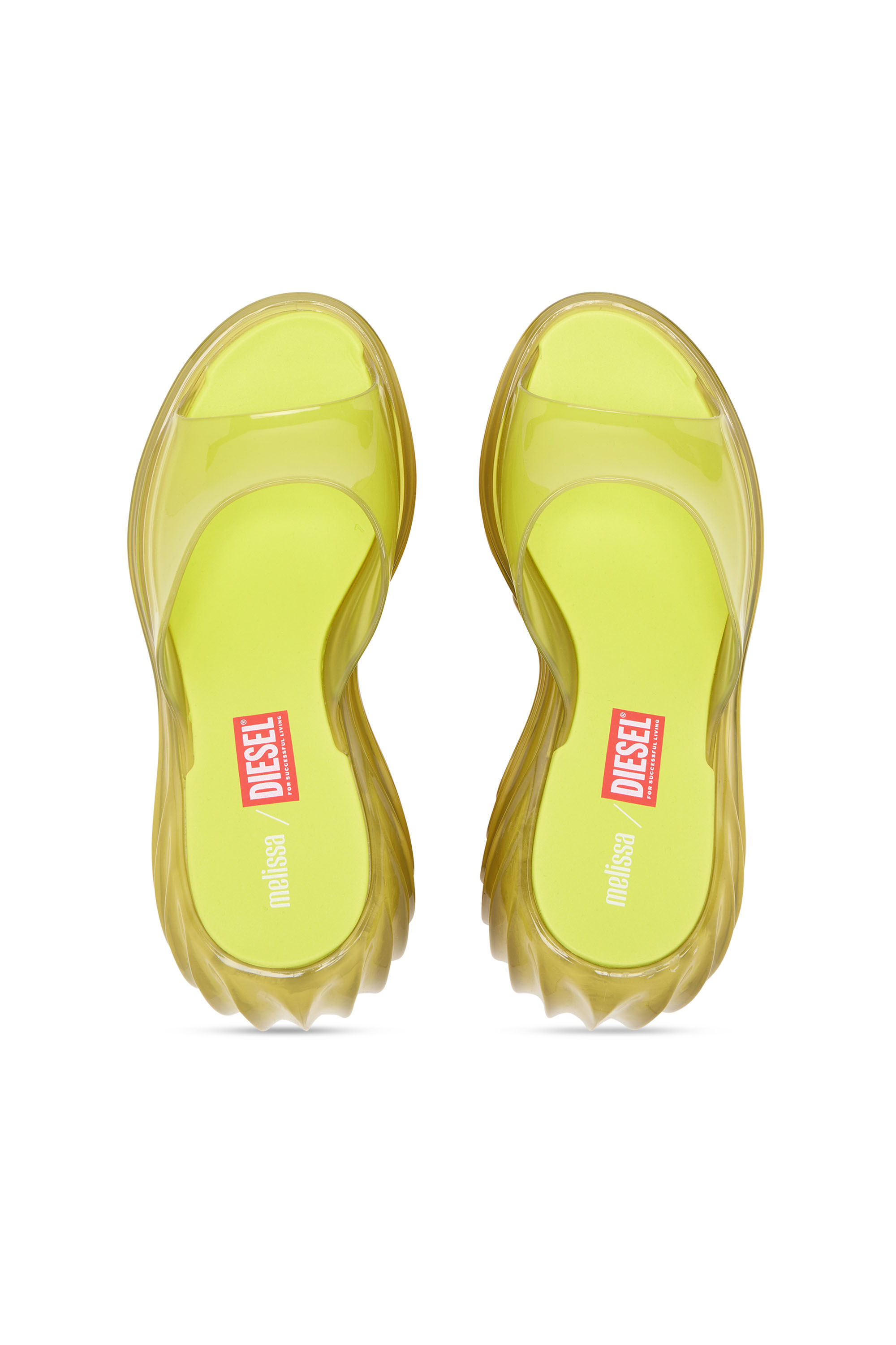 Diesel - MELISSA QUANTUM PLATFORM, Zueco de plataforma en Melflex&reg; Mujer in Amarillo - 4