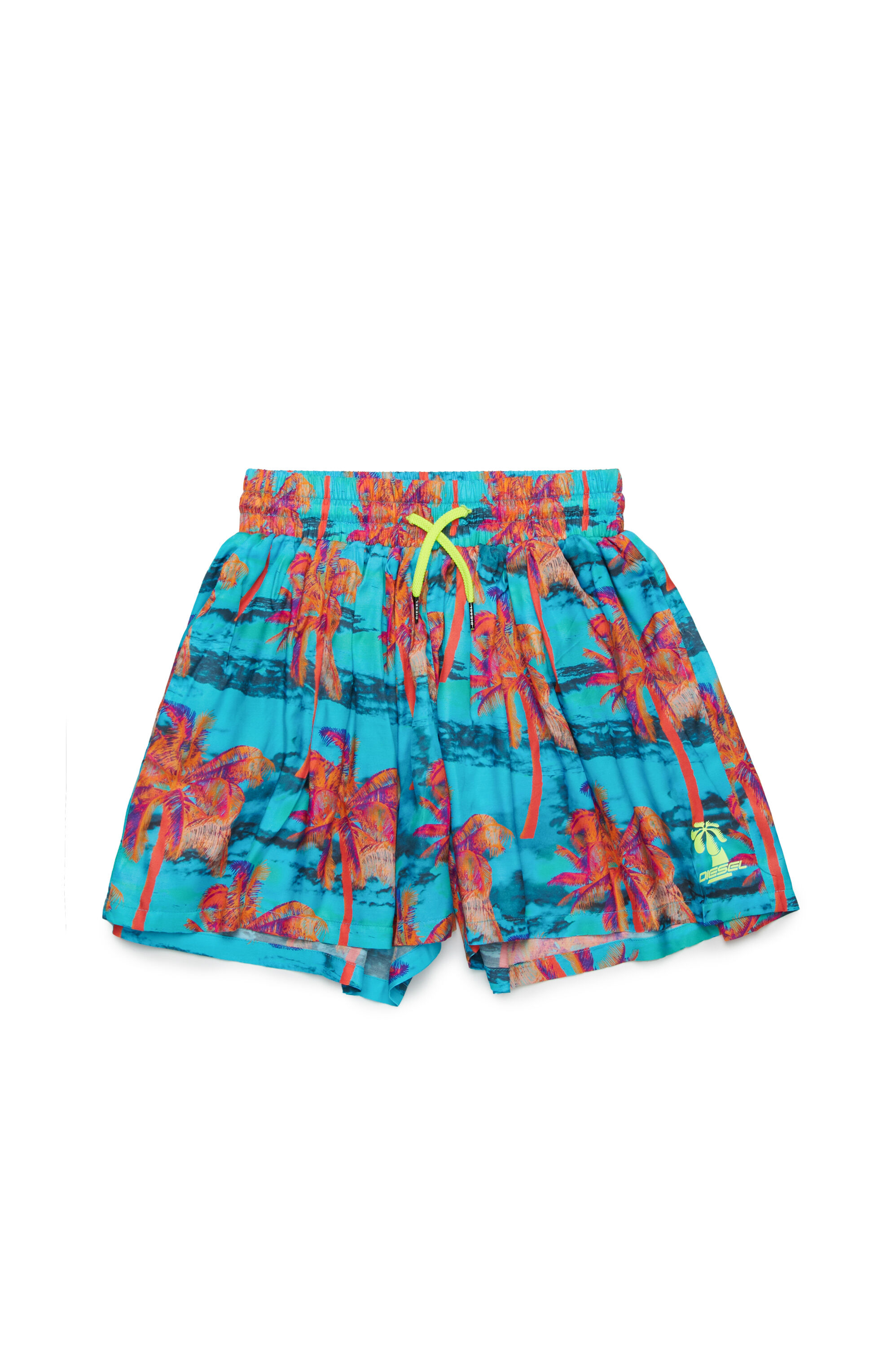Diesel - MPARIA, Pantalones cortos con estampado de palmeras Mujer in Multicolor - 1
