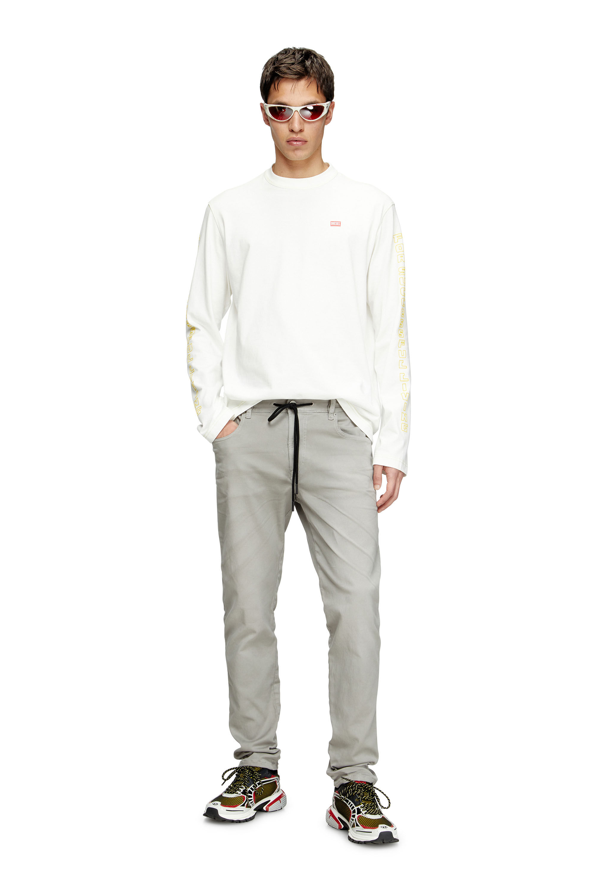 Diesel - Slim 2060 D-Strukt Joggjeans® 0670M Hombre, Gris - 1