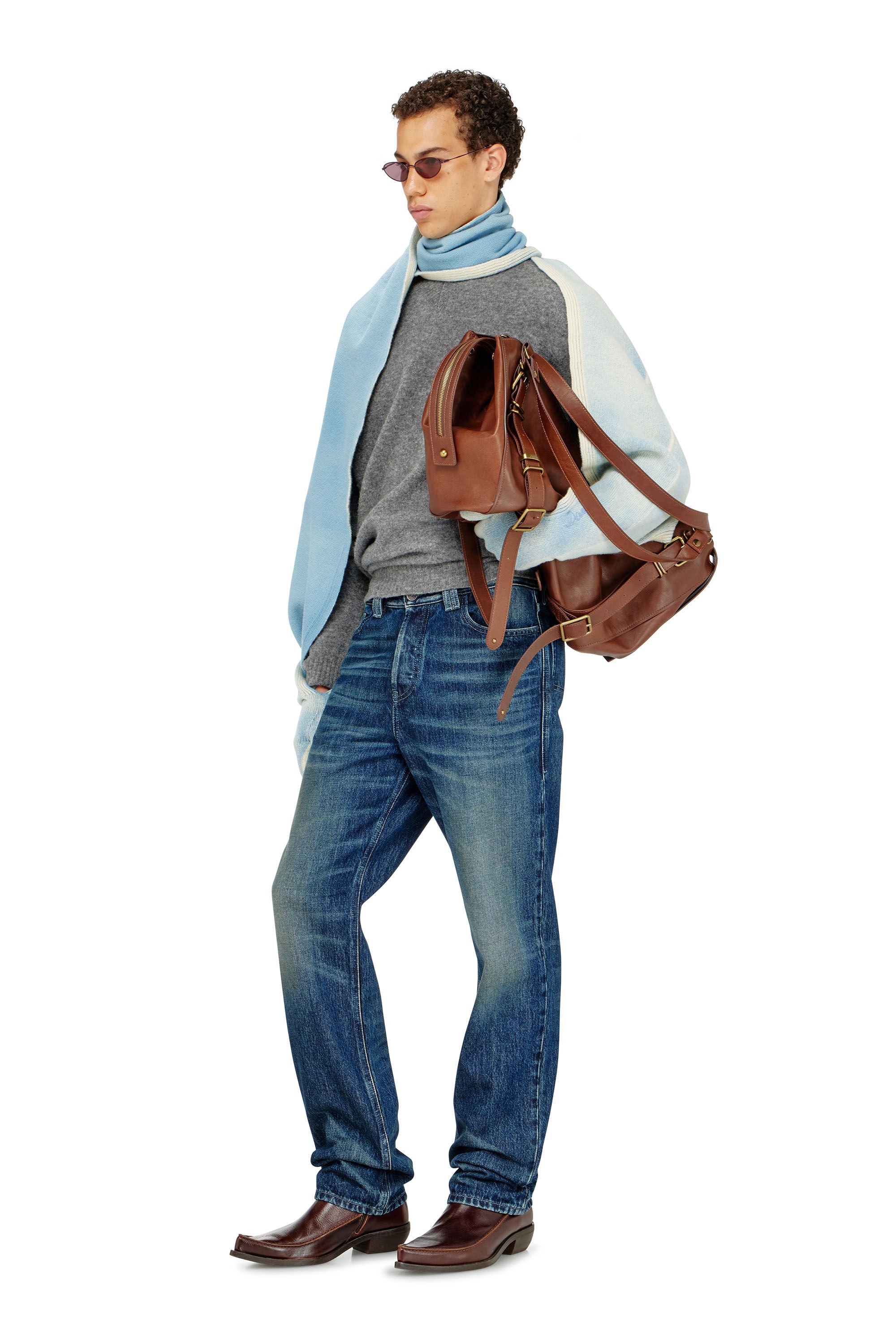 Diesel - K-EVIN, Guante-bufanda h&iacute;brido de lana bicolor Unisex in ToBeDefined - 1