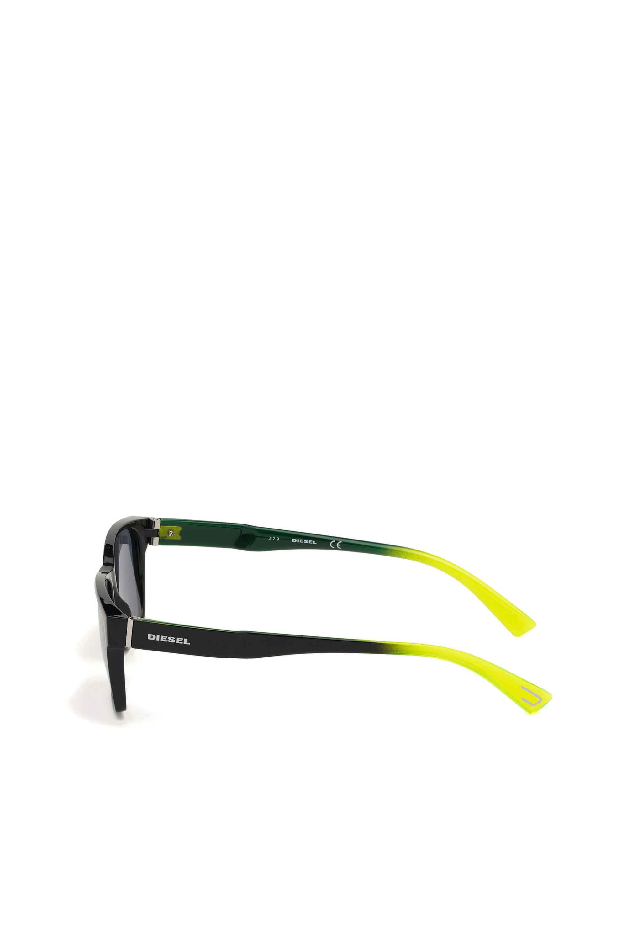 Diesel - DL0327, Gafas cuadradas con cristales polarizados Hombre in Negro - 4