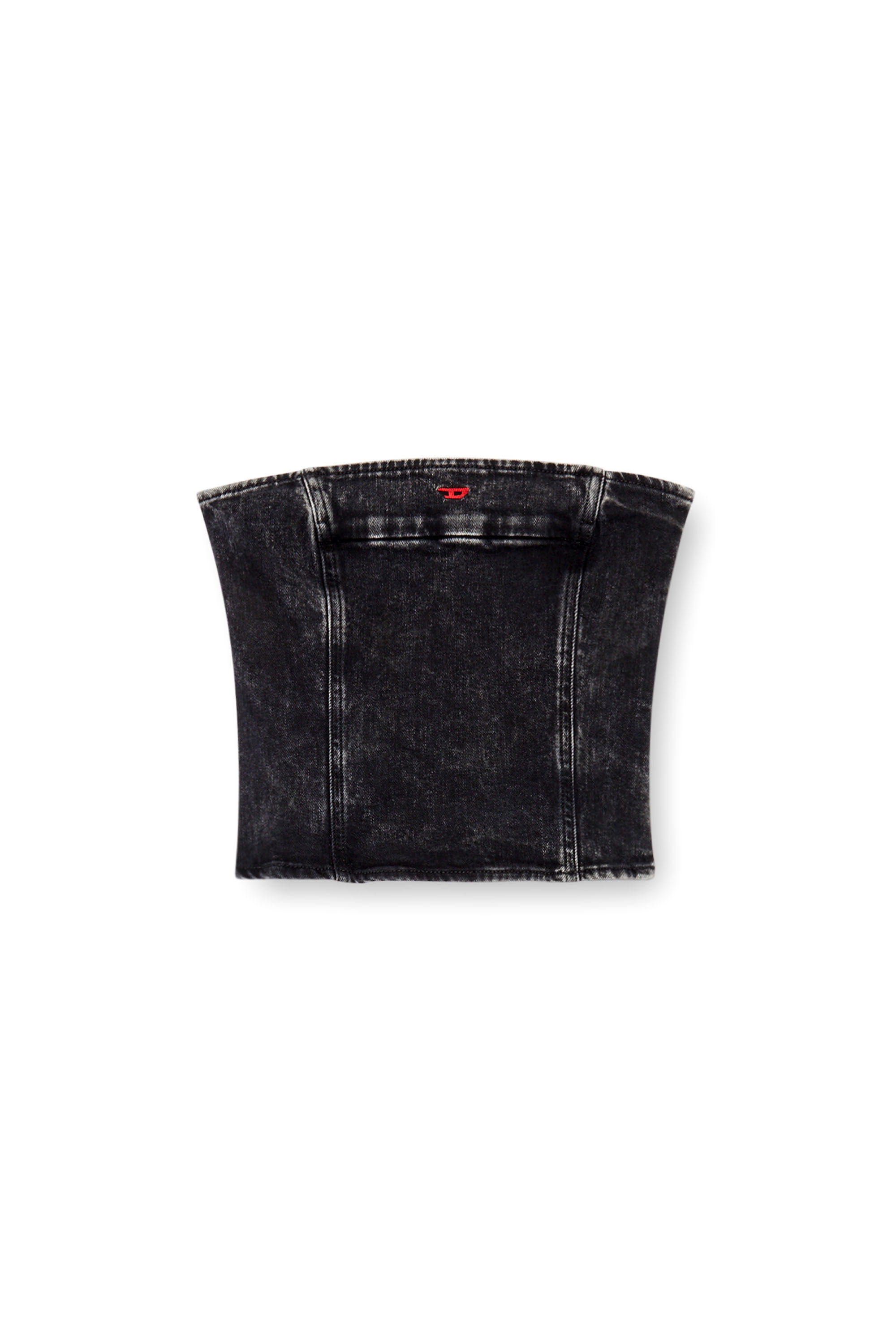Diesel - DE-VILLE, Top en cómodo denim Mujer in Negro - 2