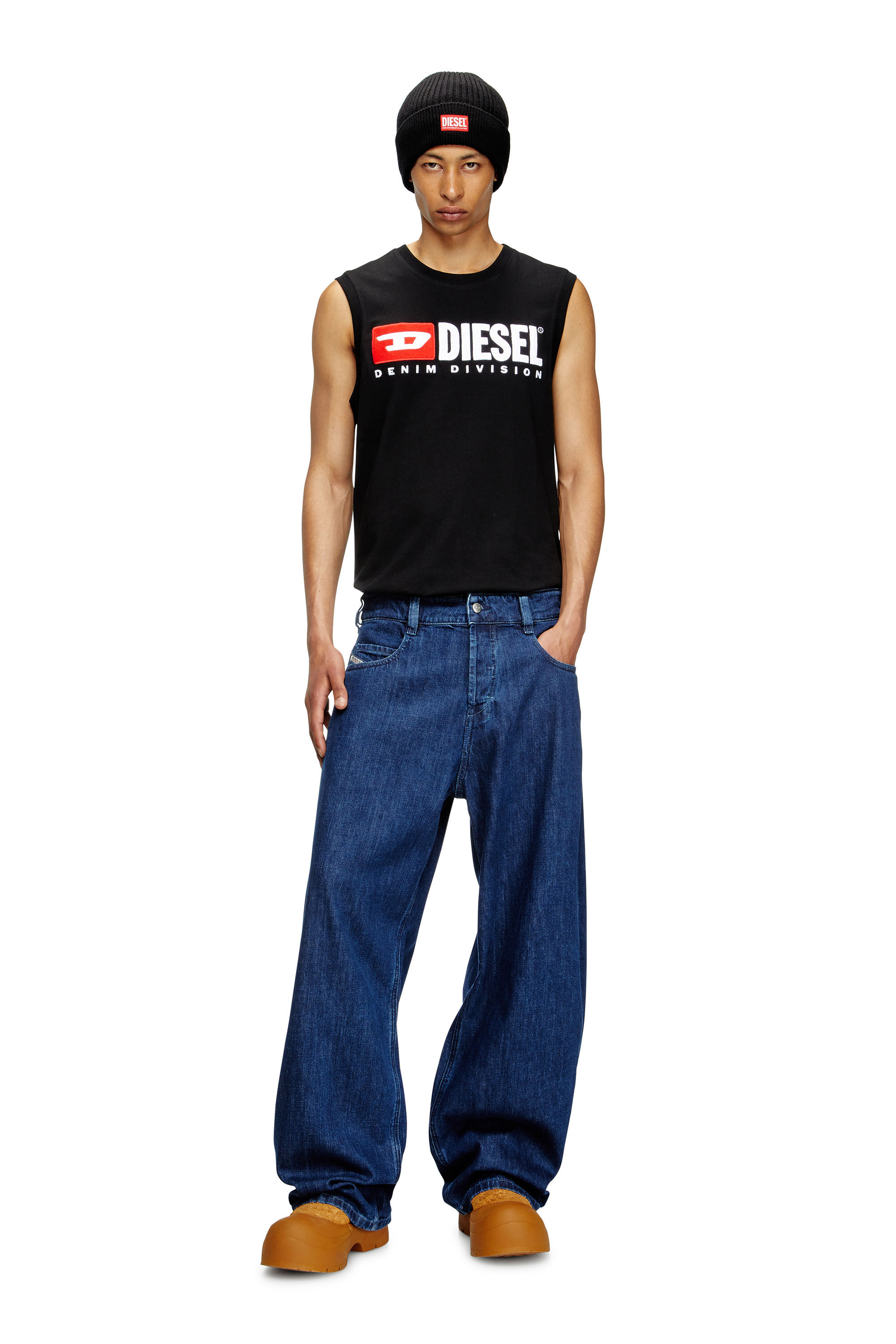 Diesel - Relaxed Jeans 1997 D-Enim 0DBDX Unisex, Azul Oscuro - 1