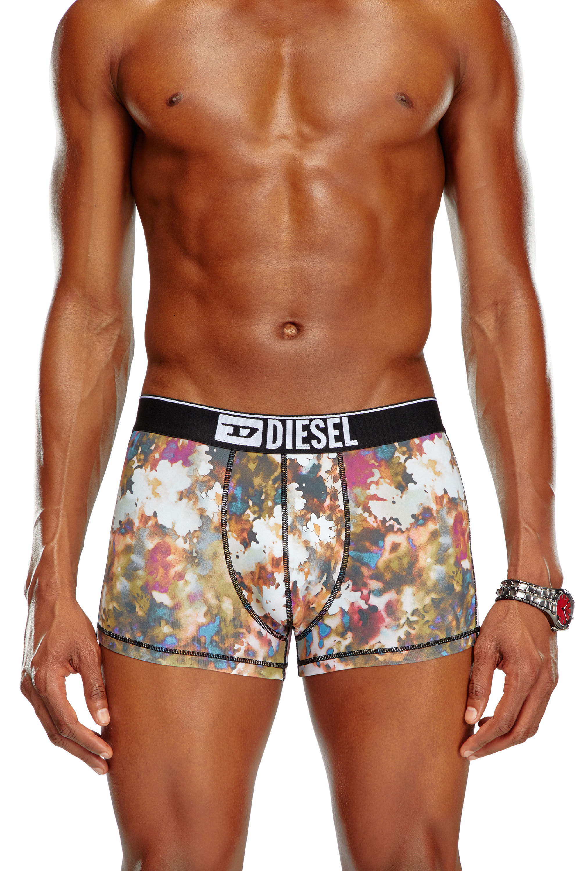 Diesel - UMBX-DAMIEN, Hombre Bóxers ajustados con estampado abstracto in Multicolor - Image 3