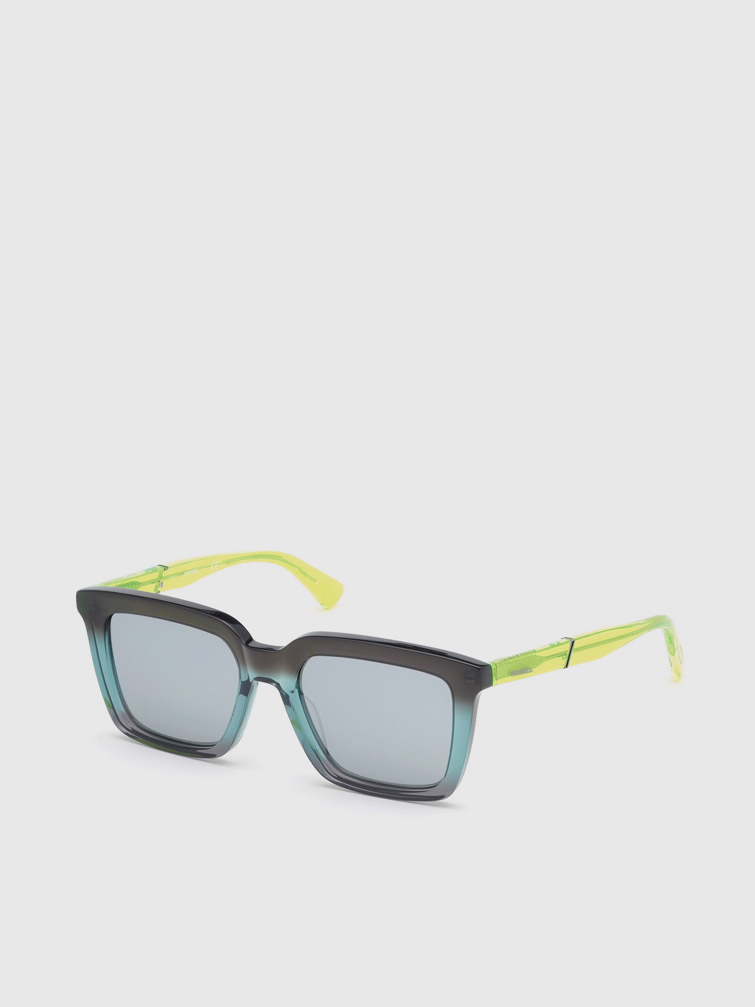 Diesel - DL0284, Gafas de sol cuadradas en acetato Hombre in Azul marino - 2