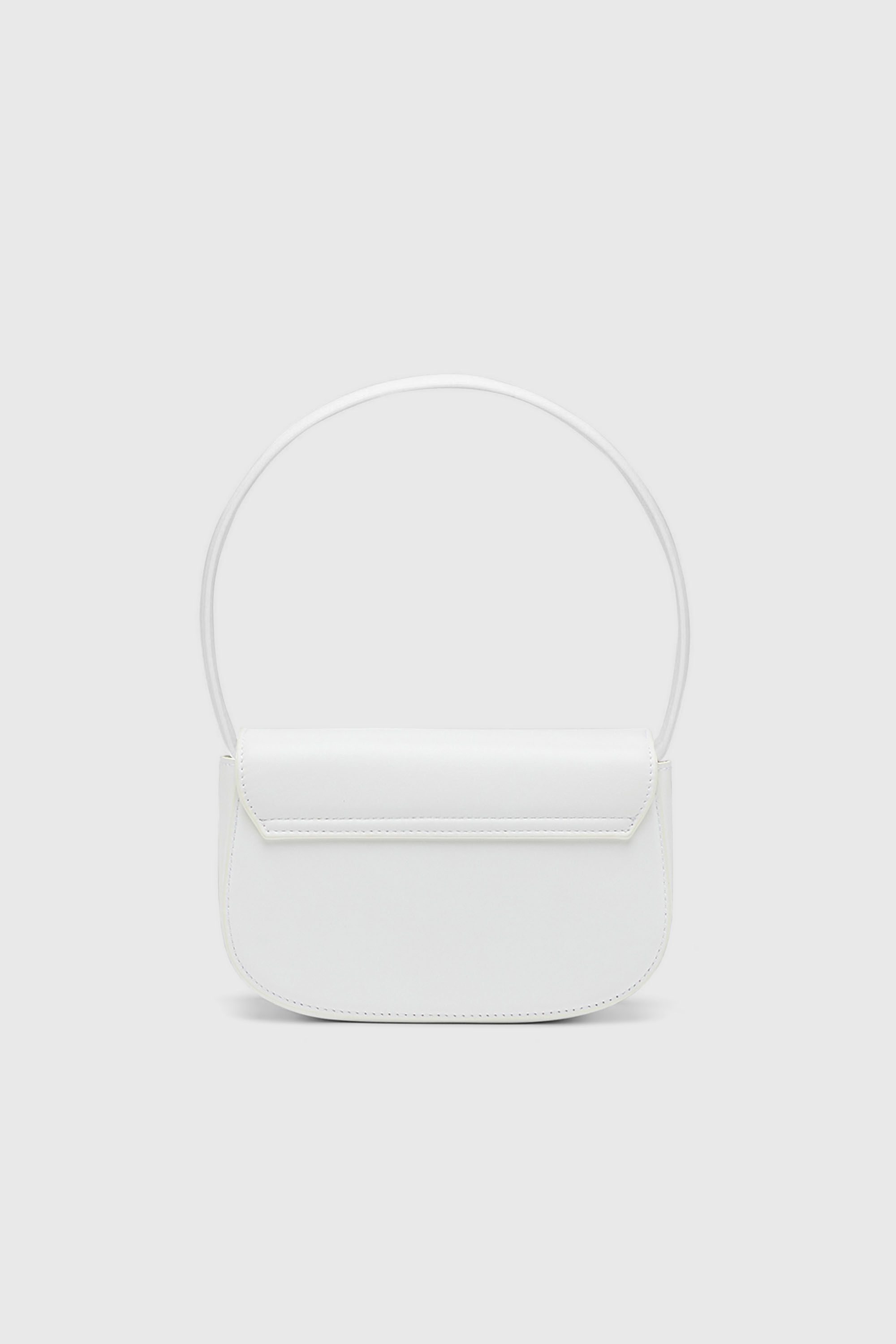 Diesel - 1DR, 1DR-Bolso ic&oacute;nico de hombro de cuero napa Mujer in Blanco - 3
