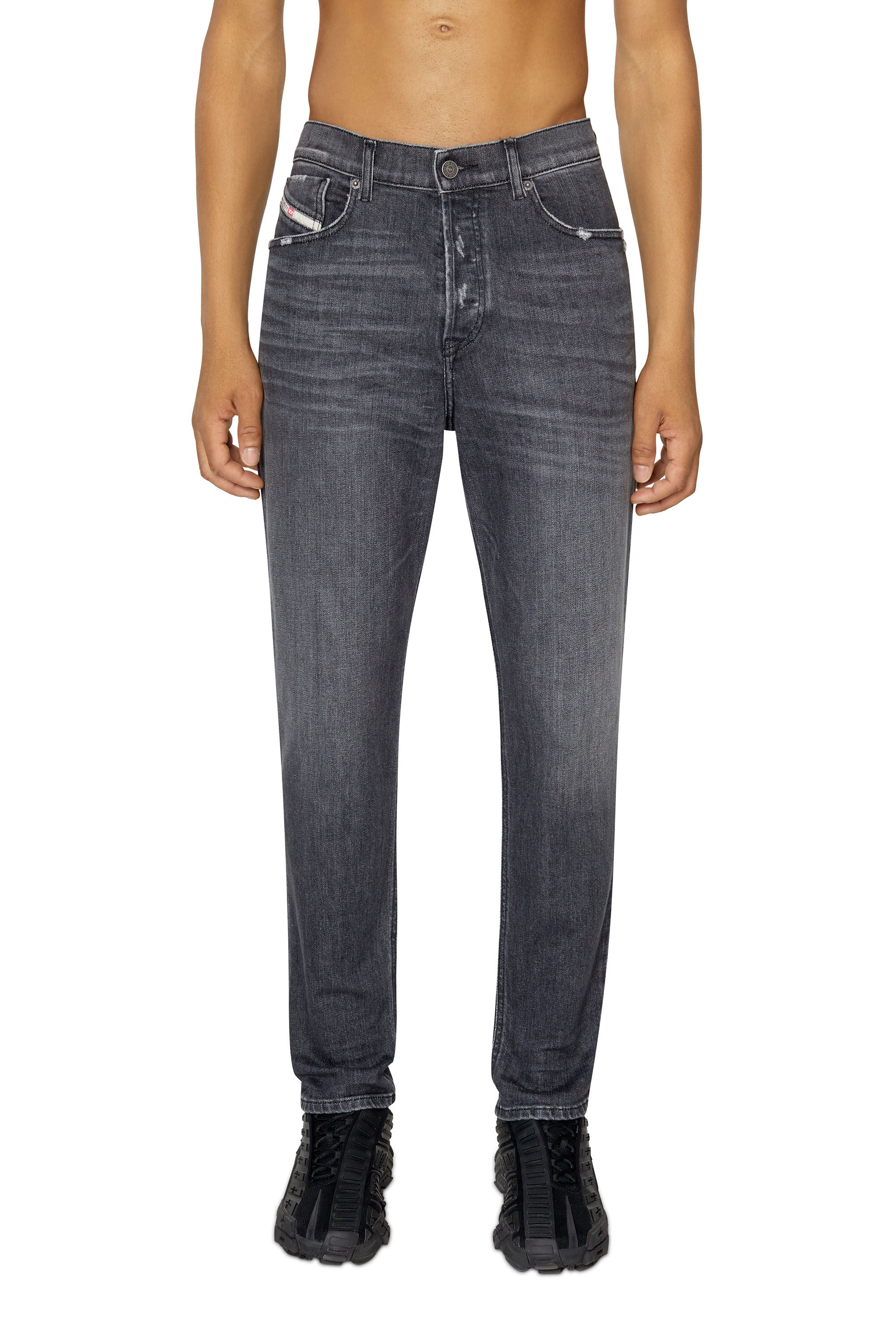 Diesel - 2005 D-Fining 09E46 Tapered Jeans, Negro/Gris oscuro - Image 3