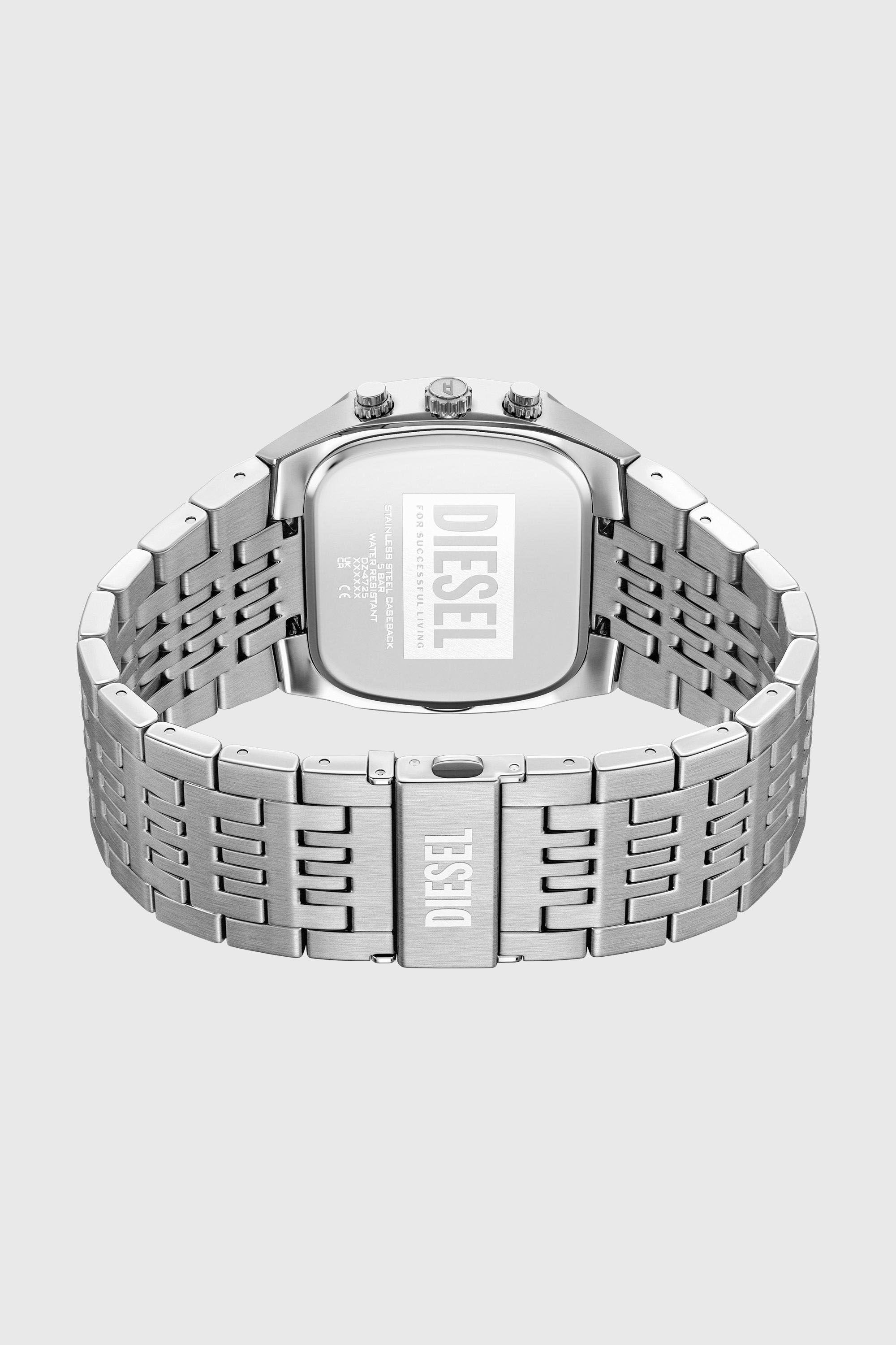 Diesel - DZ4725 WATCH, Reloj Spiked Cushion de acero inoxidable Hombre in Plateado - 8