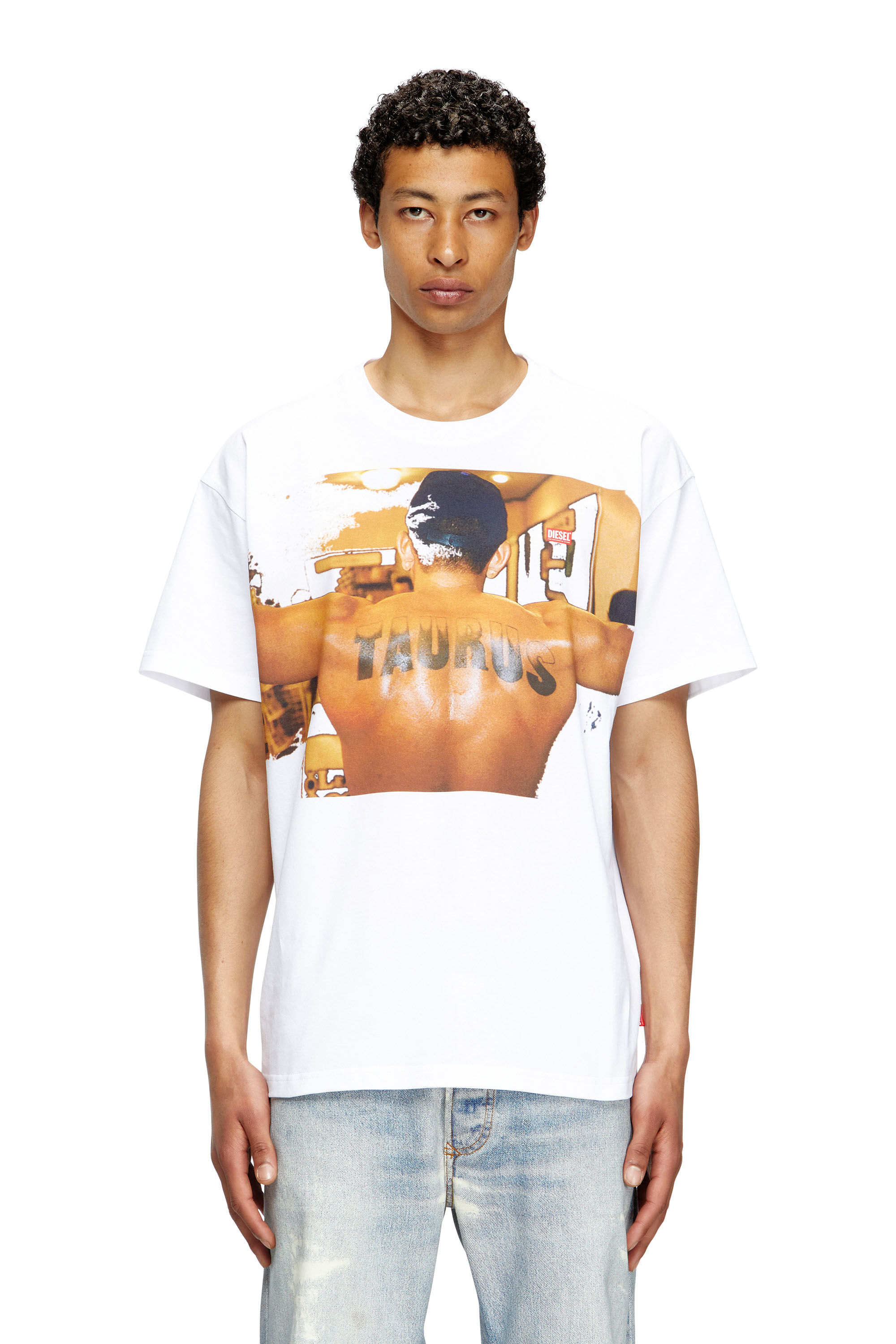 Diesel - PR-T-NORM-TOM25-1, Camiseta con estampado gráfico Unisex in Blanco - 3