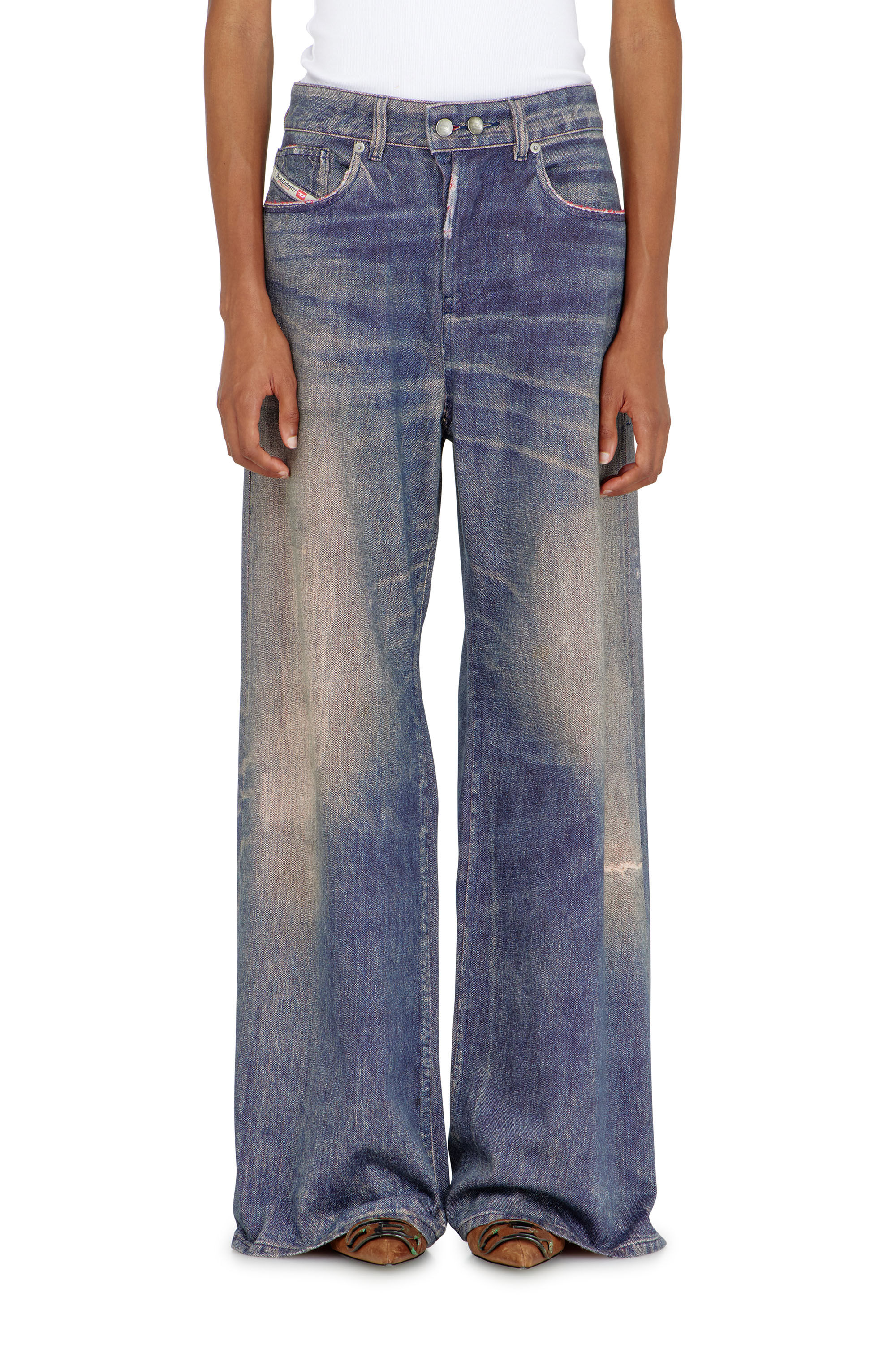 Diesel - Relaxed Jeans 1996 D-Sire 09P95 Mujer, Azul Oscuro - 4