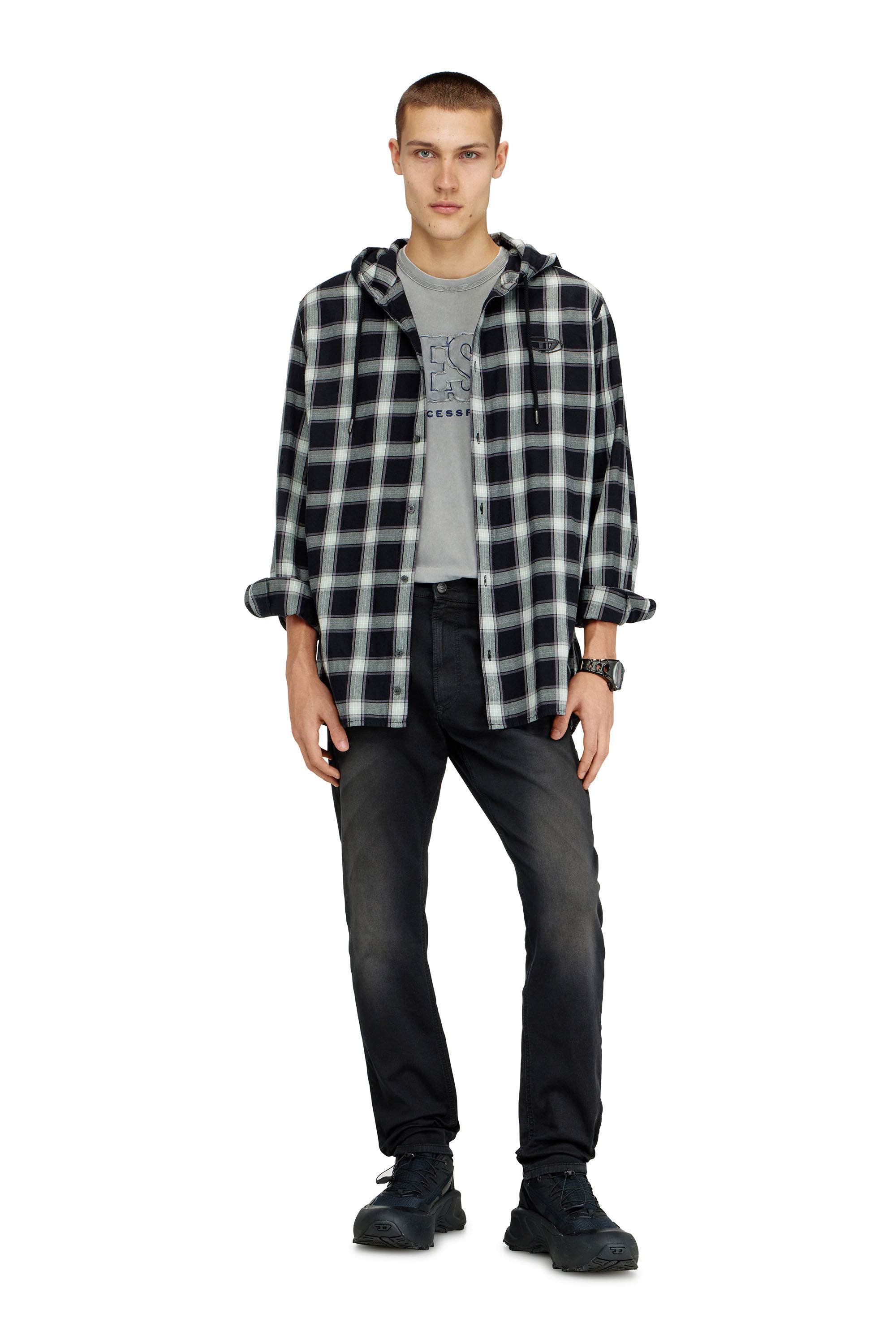 Diesel - Regular 2032 D-Krooley-BW Joggjeans&reg; 0670M Hombre, Negro - 1