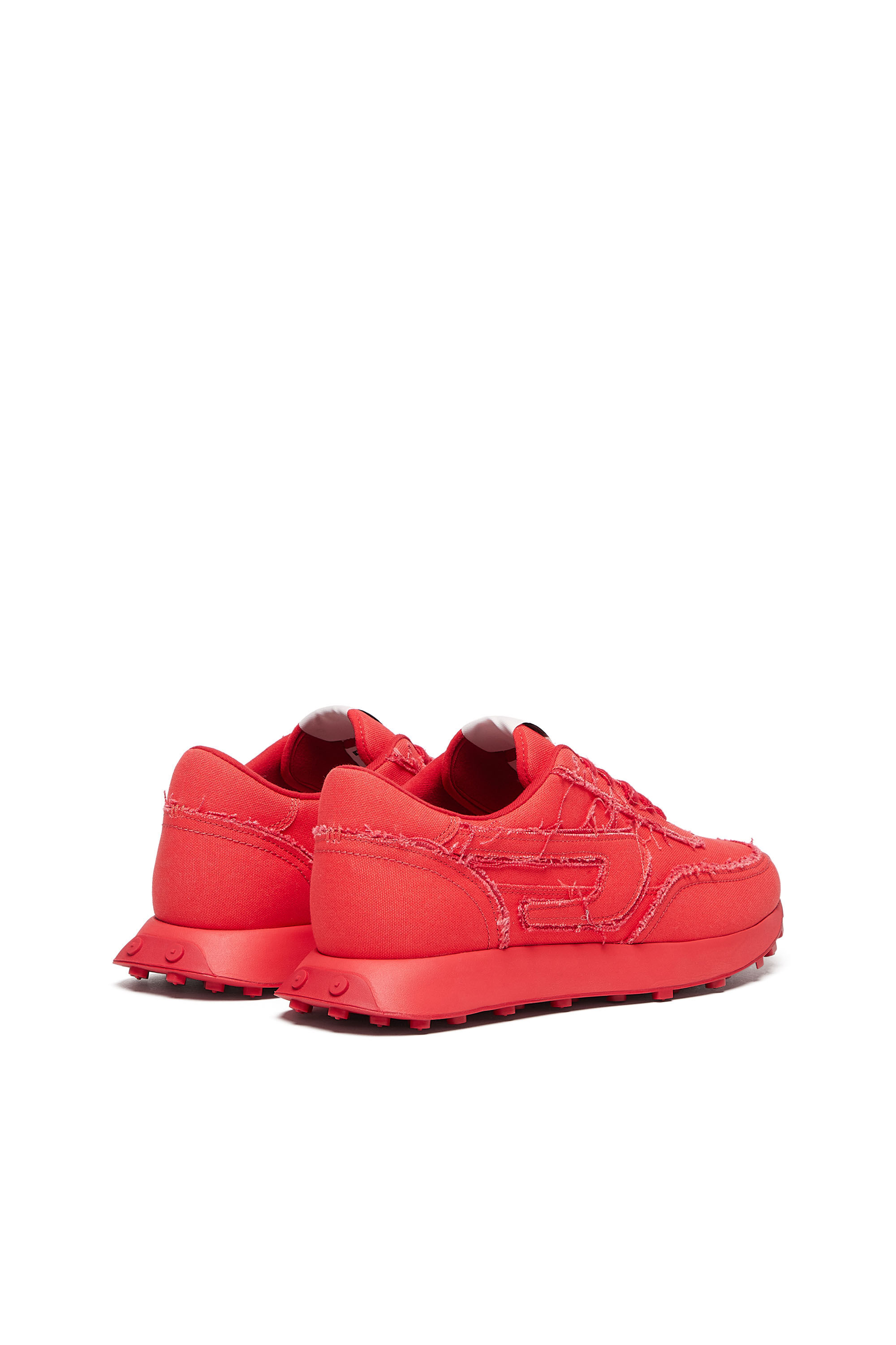 Diesel - S-RACER LC, S-Racer Lc - Zapatillas de lona con bordes deshilachados Hombre in Rojo - 3