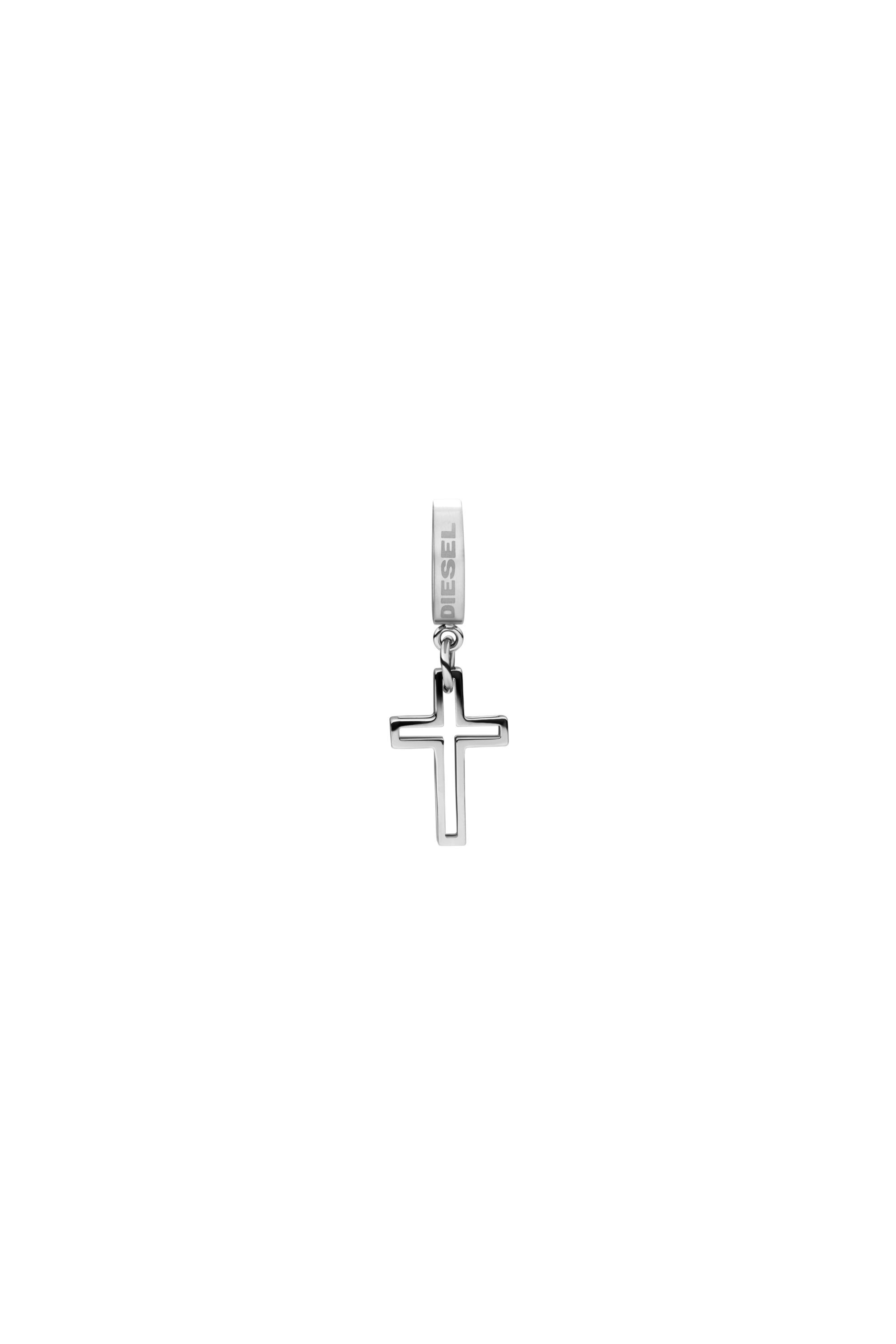 Diesel - DX1333, Pendiente de aro Unisex in Plateado - 2