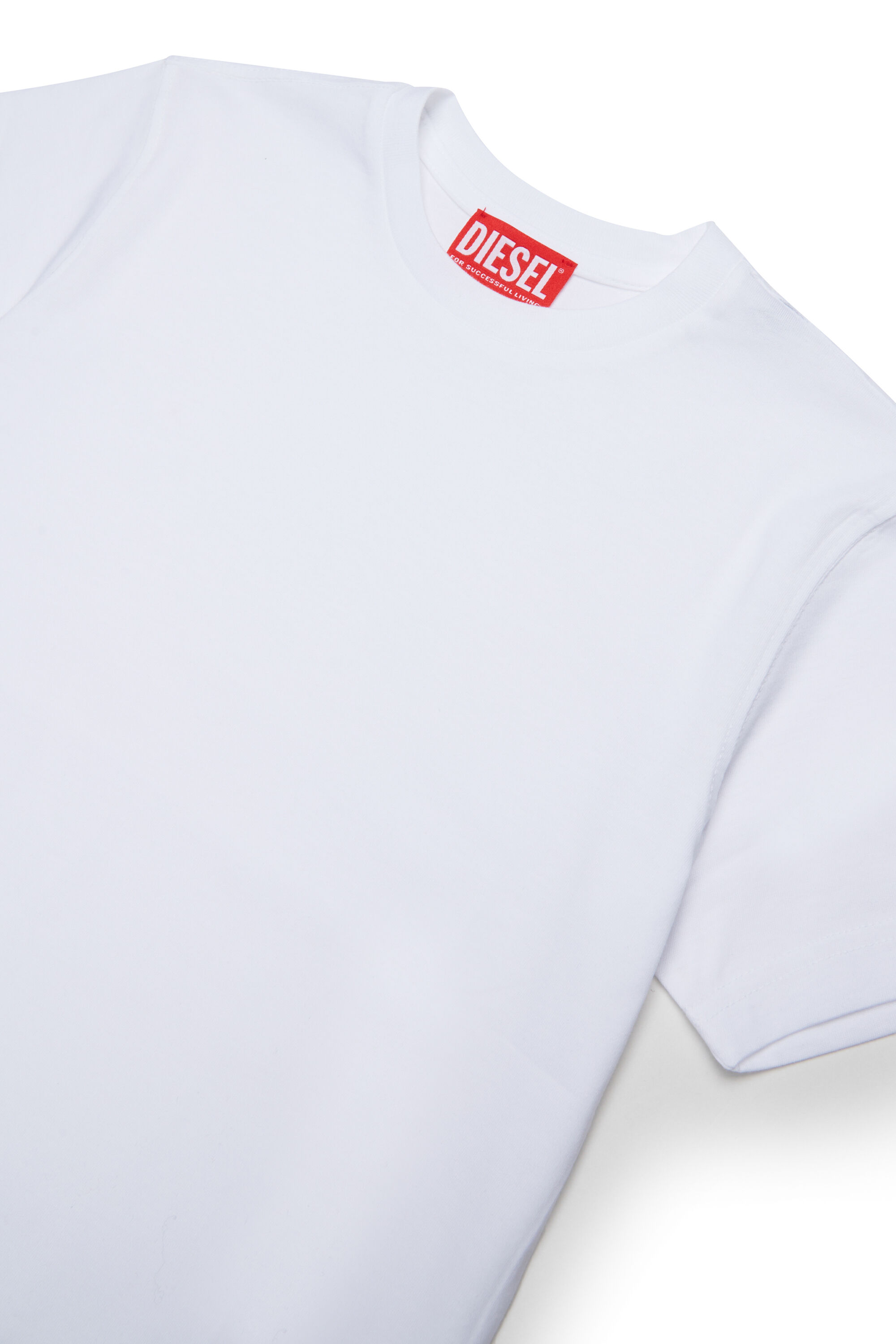 Diesel - TPRES, Camiseta con logo recortado Hombre in Blanco - 3