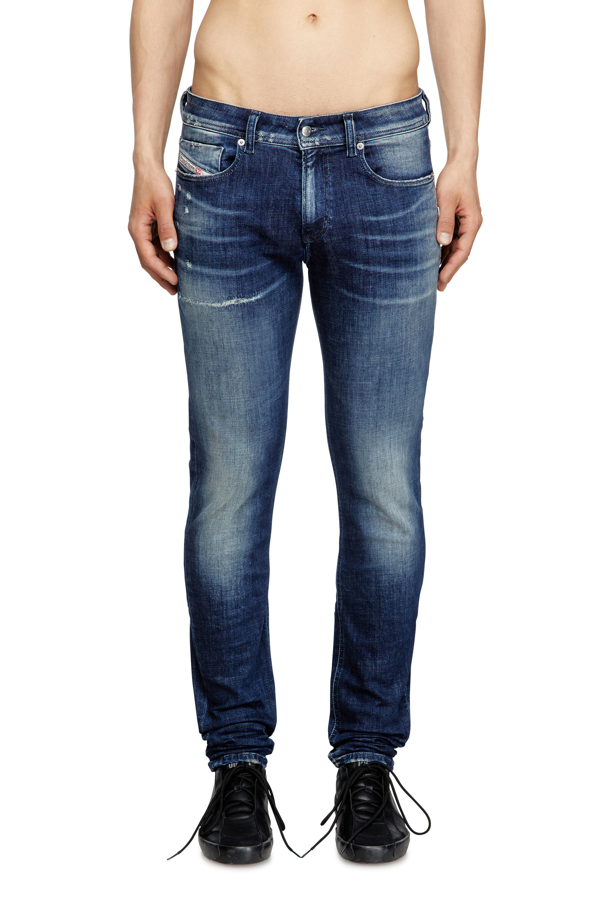 Diesel - Skinny Jeans 1979 Sleenker 09L97 Hombre, Azul Oscuro - 3