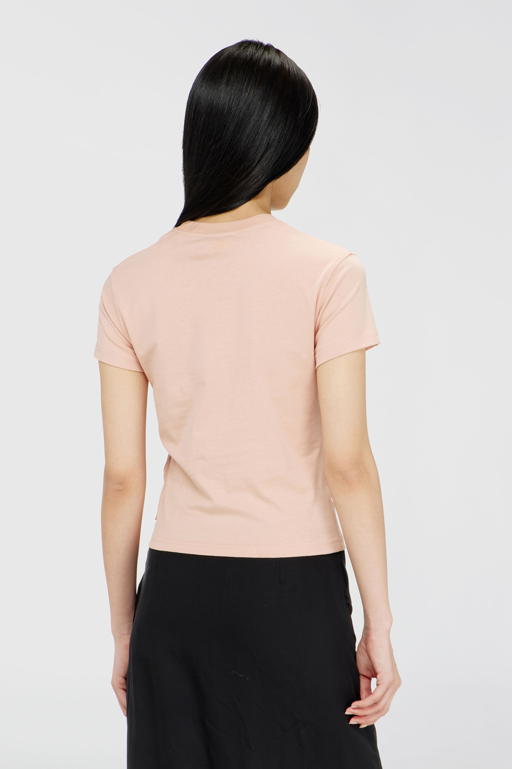Diesel - T-ILA-AA4, Camiseta con estampado de logo Mujer in Rosa - 4