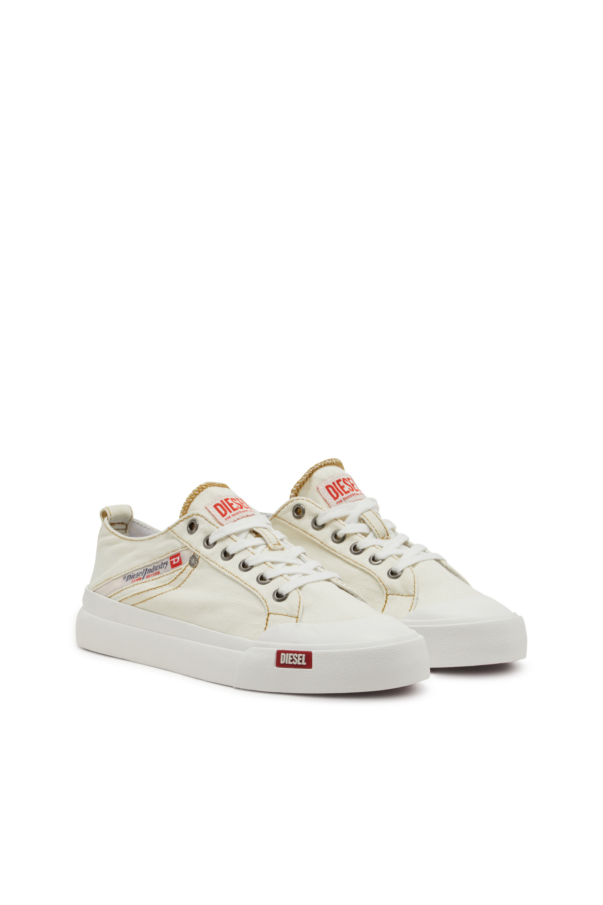 Diesel - S-ATHOS NMD LOW W, S-Athos-Deportivas de denim con detalle de bolsillo Mujer in Blanco - 2