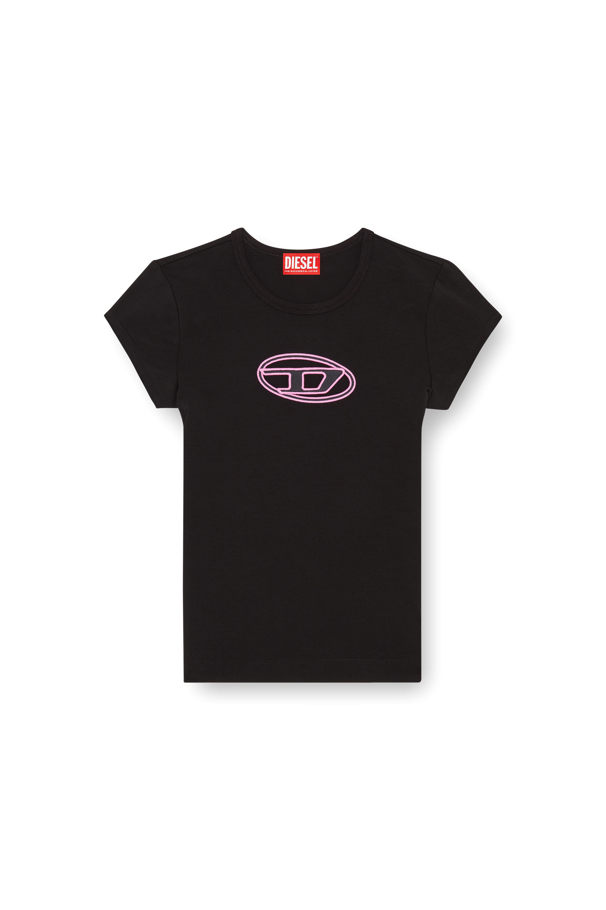 Diesel - T-ANGIE, Camiseta con logotipo cucú Mujer in Multicolor - 2