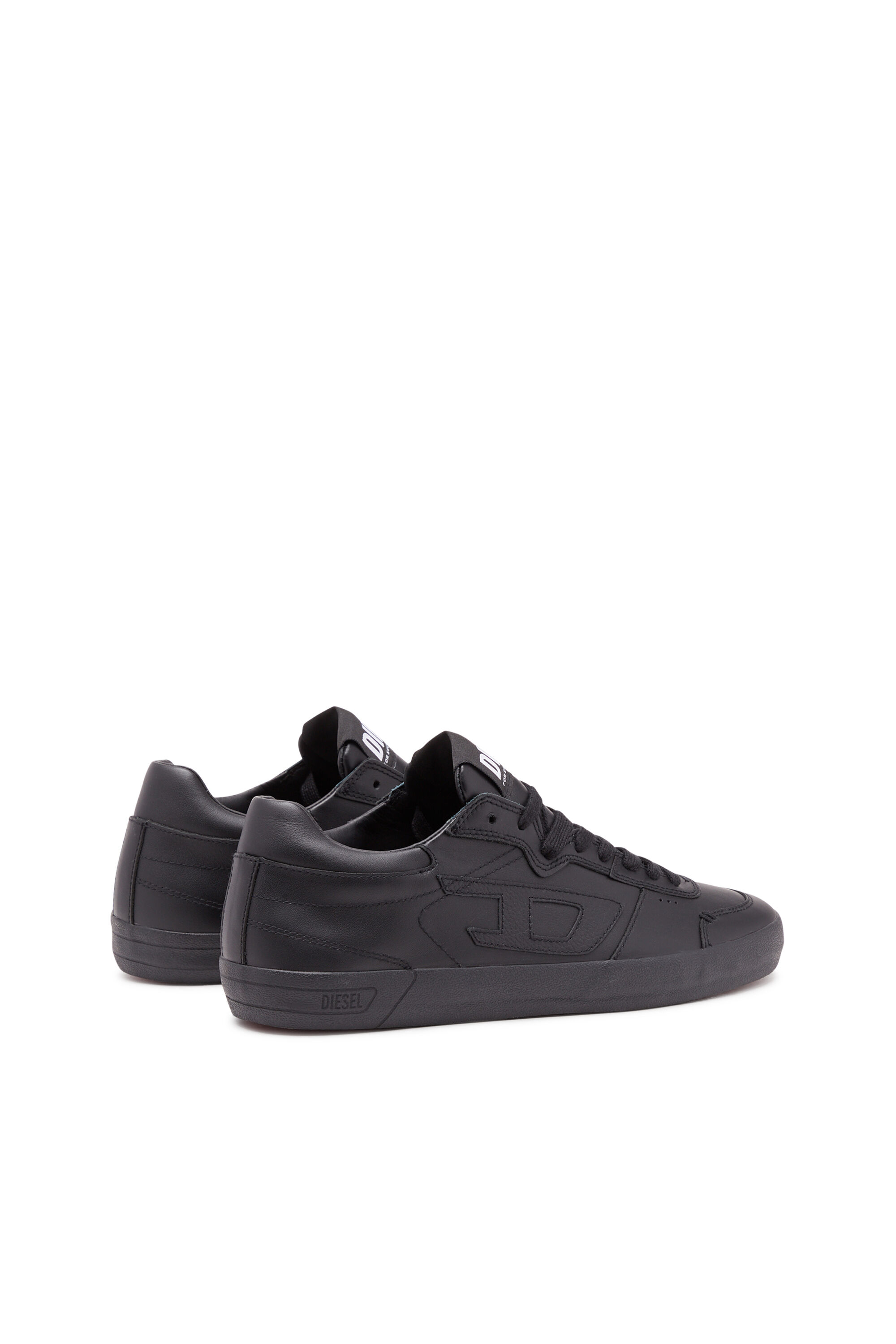 S Leroji Low Deportivas bajas de cuero con marca D Hombre Negro Diesel