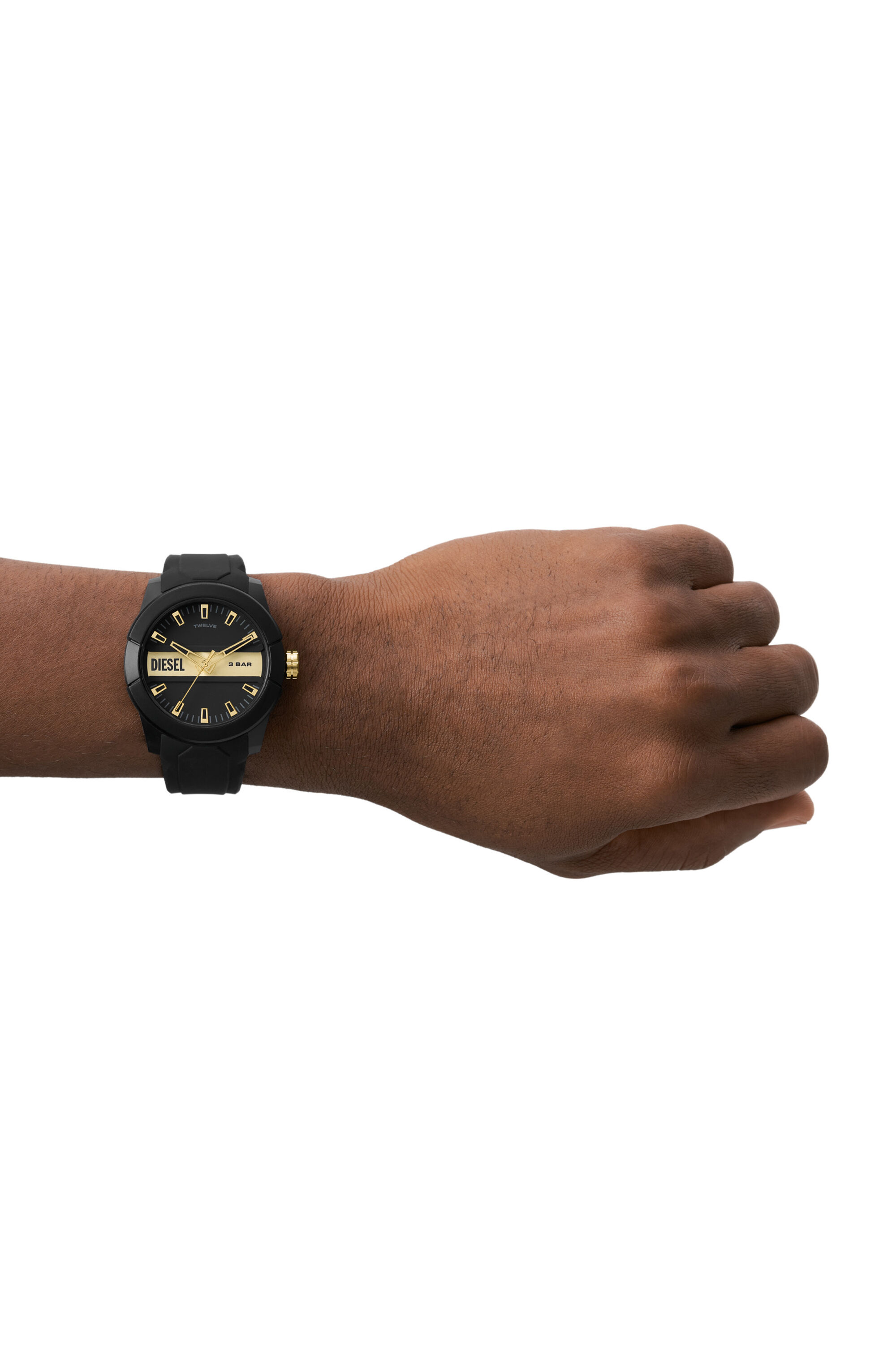 WAKOS DIESEL-I 24個& CHAIN LUB 12個 DZ1997 : Reloj Double Up de silicona negra | Diesel