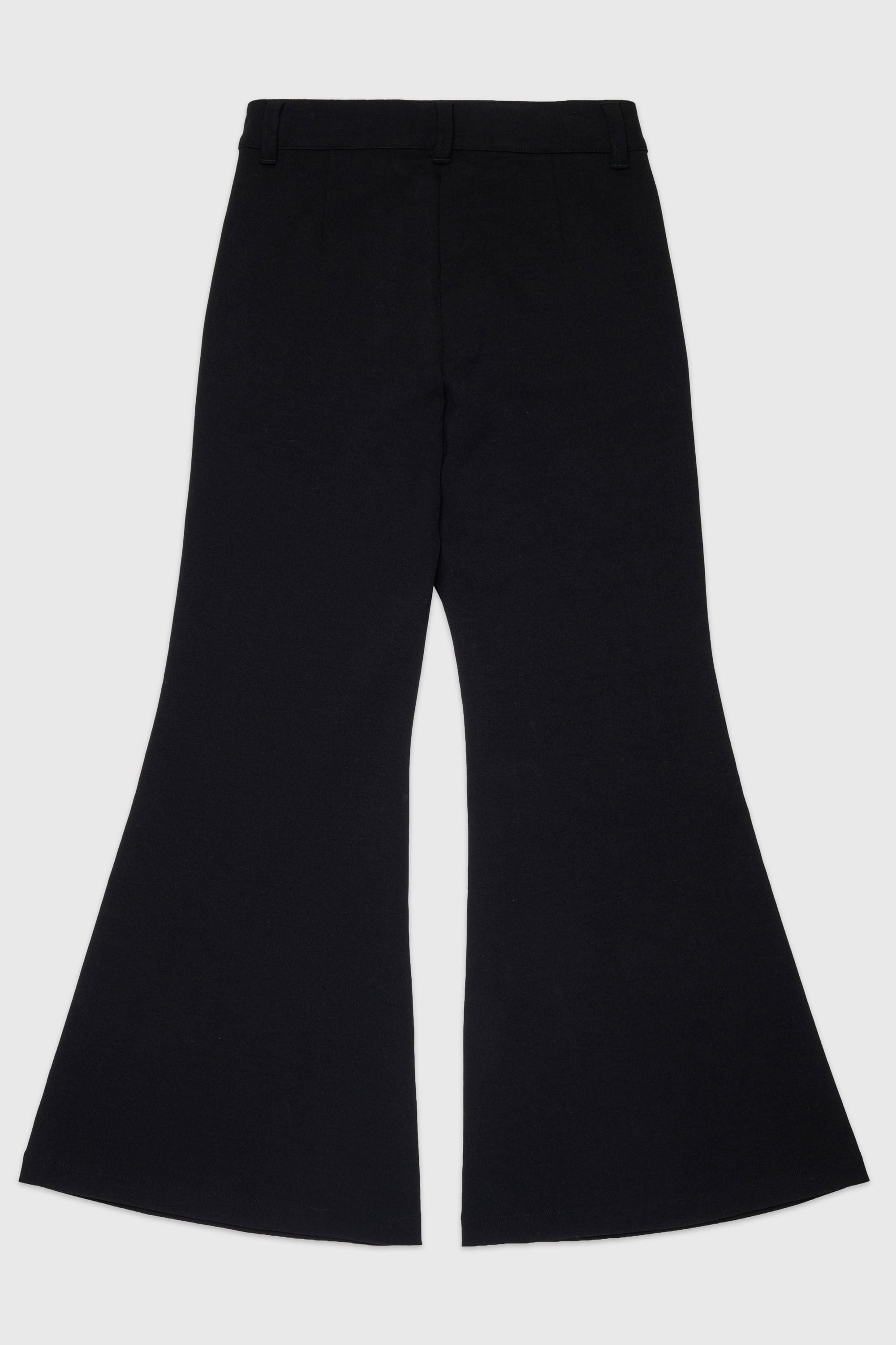 Diesel - PMILX, Woman's Flared pants in compact stretch fabric in Black - 2