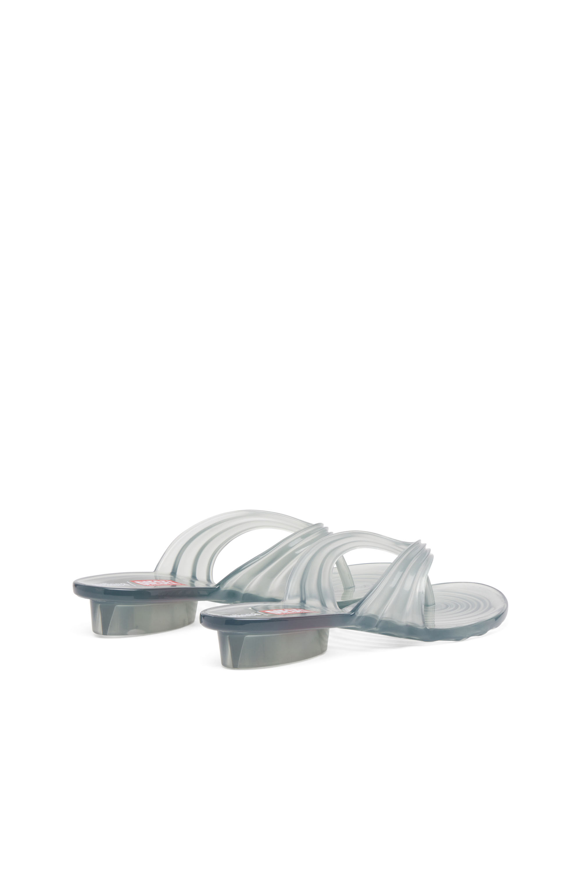 Diesel - MELISSA QUANTUM THONG, Chanclas esculturales en Melflex&reg; Mujer in Gris - 3