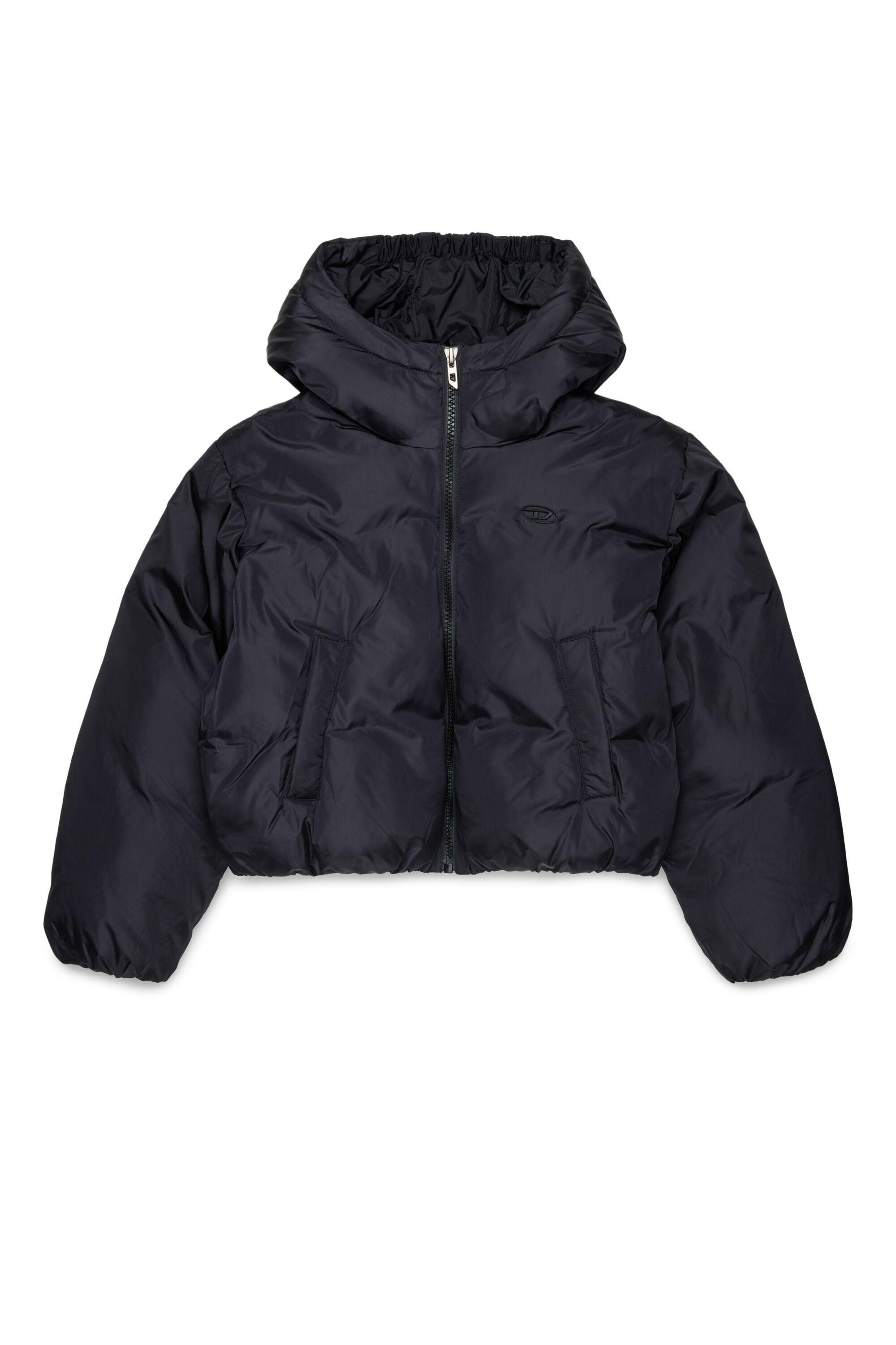 Diesel - JELKYM, Chaqueta acolchada con capucha Mujer in Negro - 1