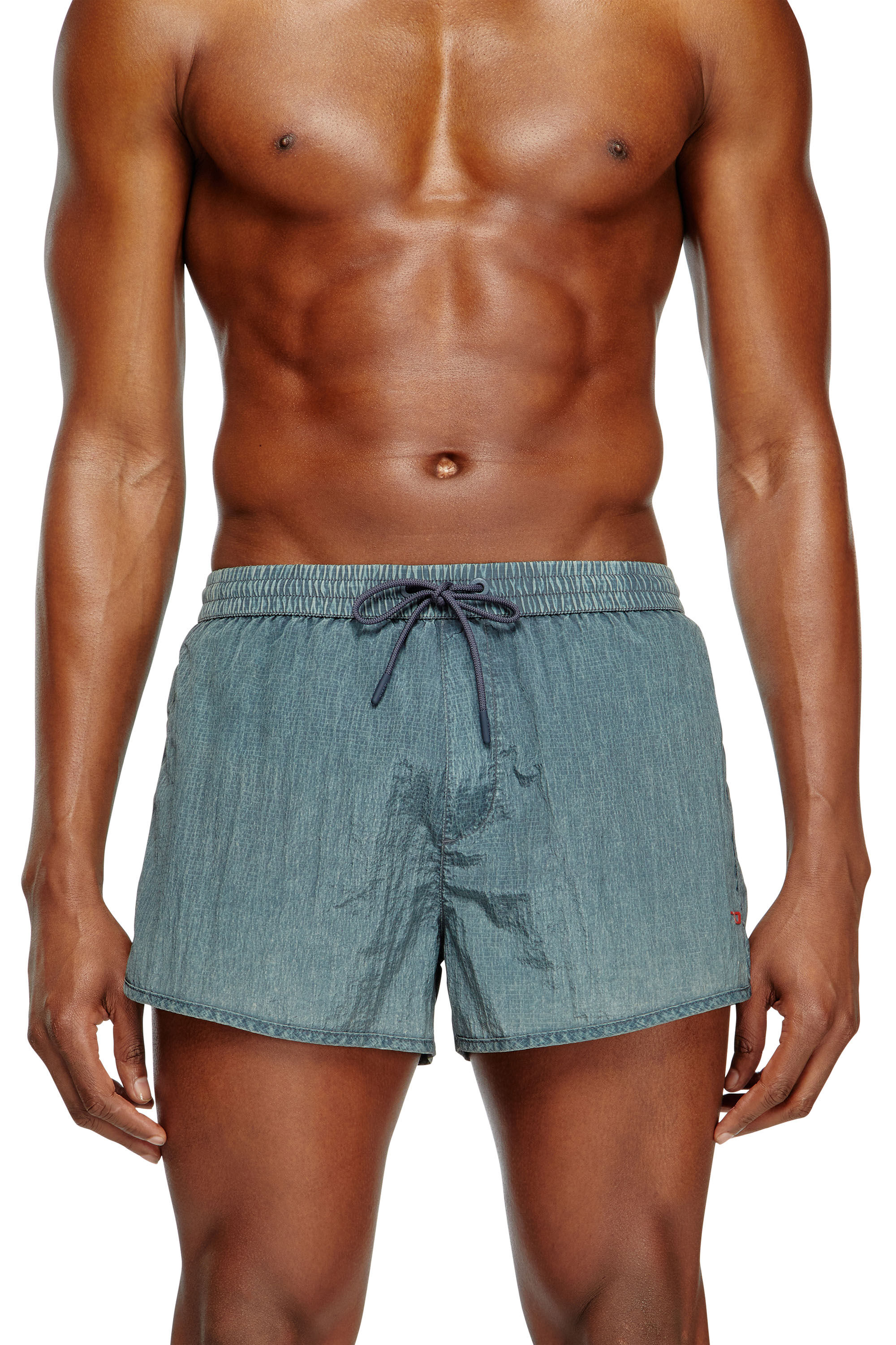 Diesel - OLIVER-30-D-POP, Bañadores cortos en ripstop tratado Hombre in Gris - 1