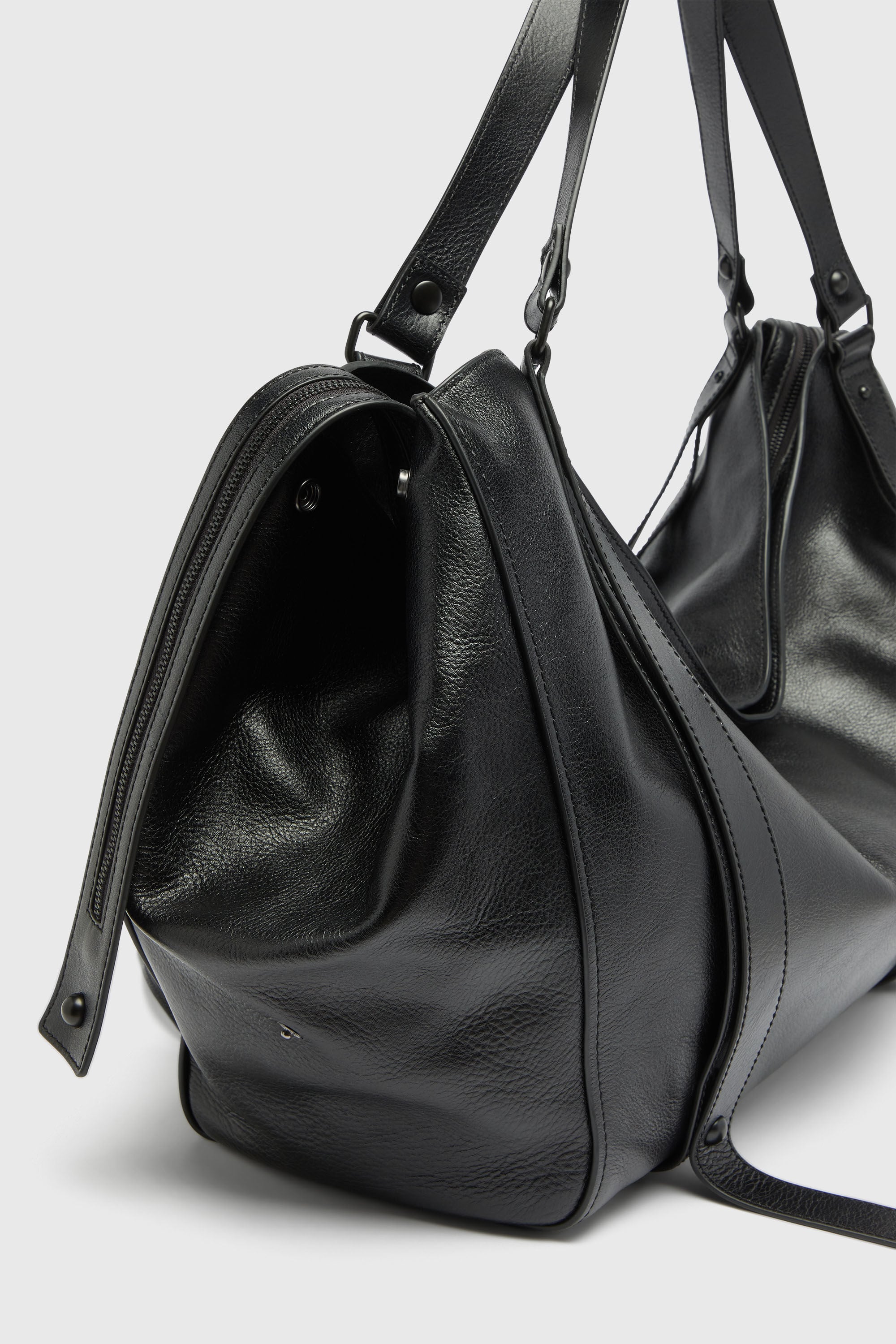 Diesel - D-ONE DUFFLE 48H, D-One-Bolso duffle de piel Unisex in Negro - 5