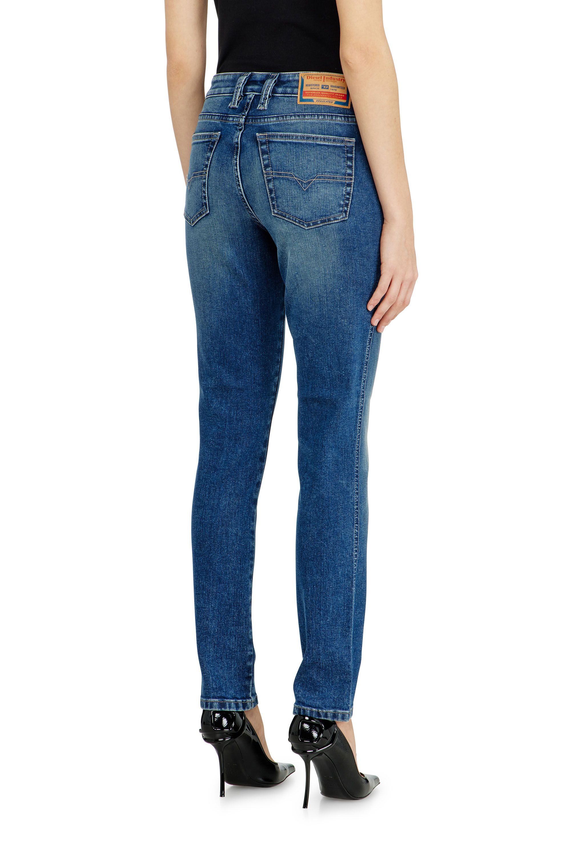 Diesel - Slim Jeans 1992 D-Jiann 0DBEE Mujer, Azul medio - 5