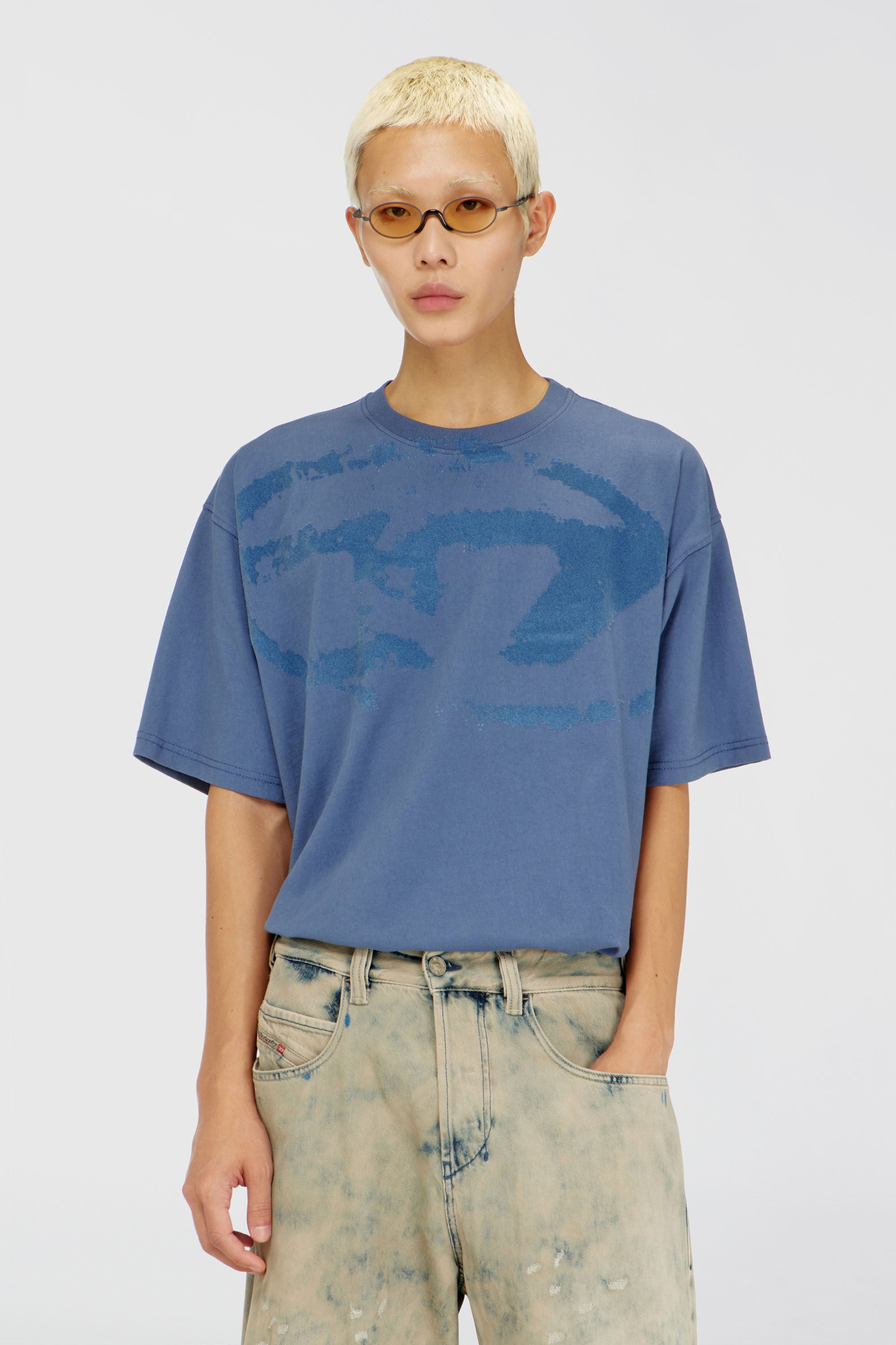 Diesel - T-BOXT-N14, Camiseta con logotipo desgastado en relieve Hombre in ToBeDefined - 2