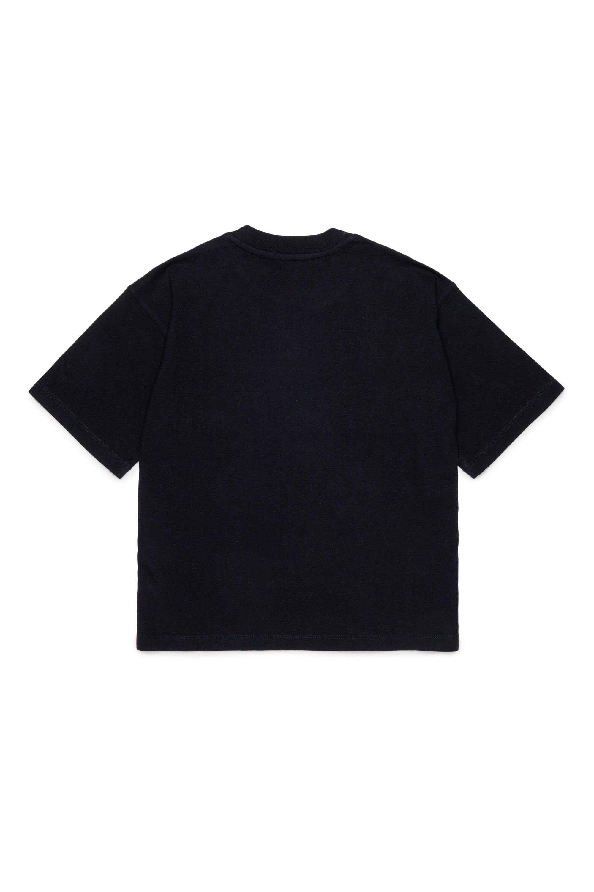 Diesel - TANORMYS2, Camiseta de algod&oacute;n con bordado tonal Oval D Mujer in Negro - 2