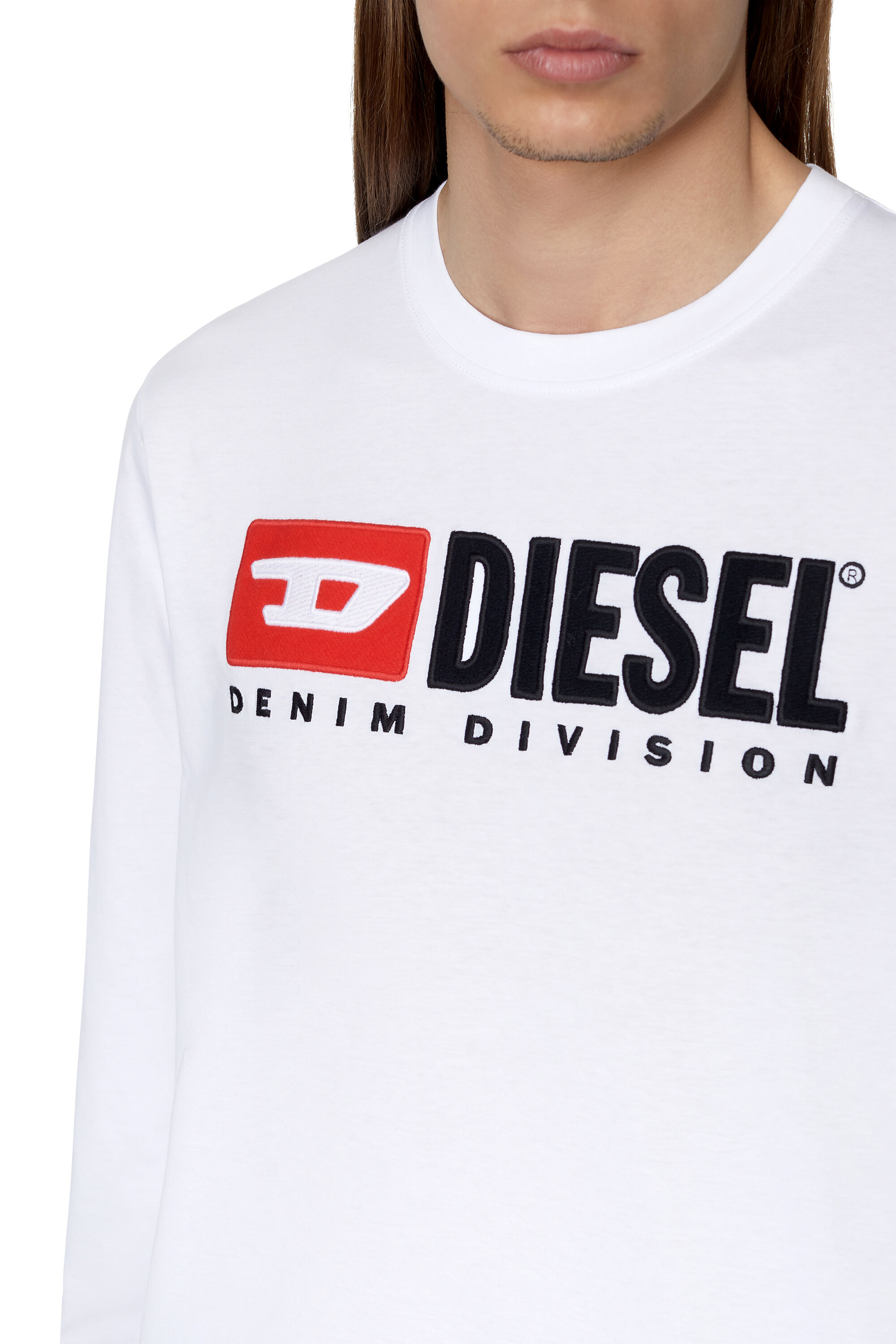 Diesel - T-JUST-LS-DIV, Blanco - Image 6
