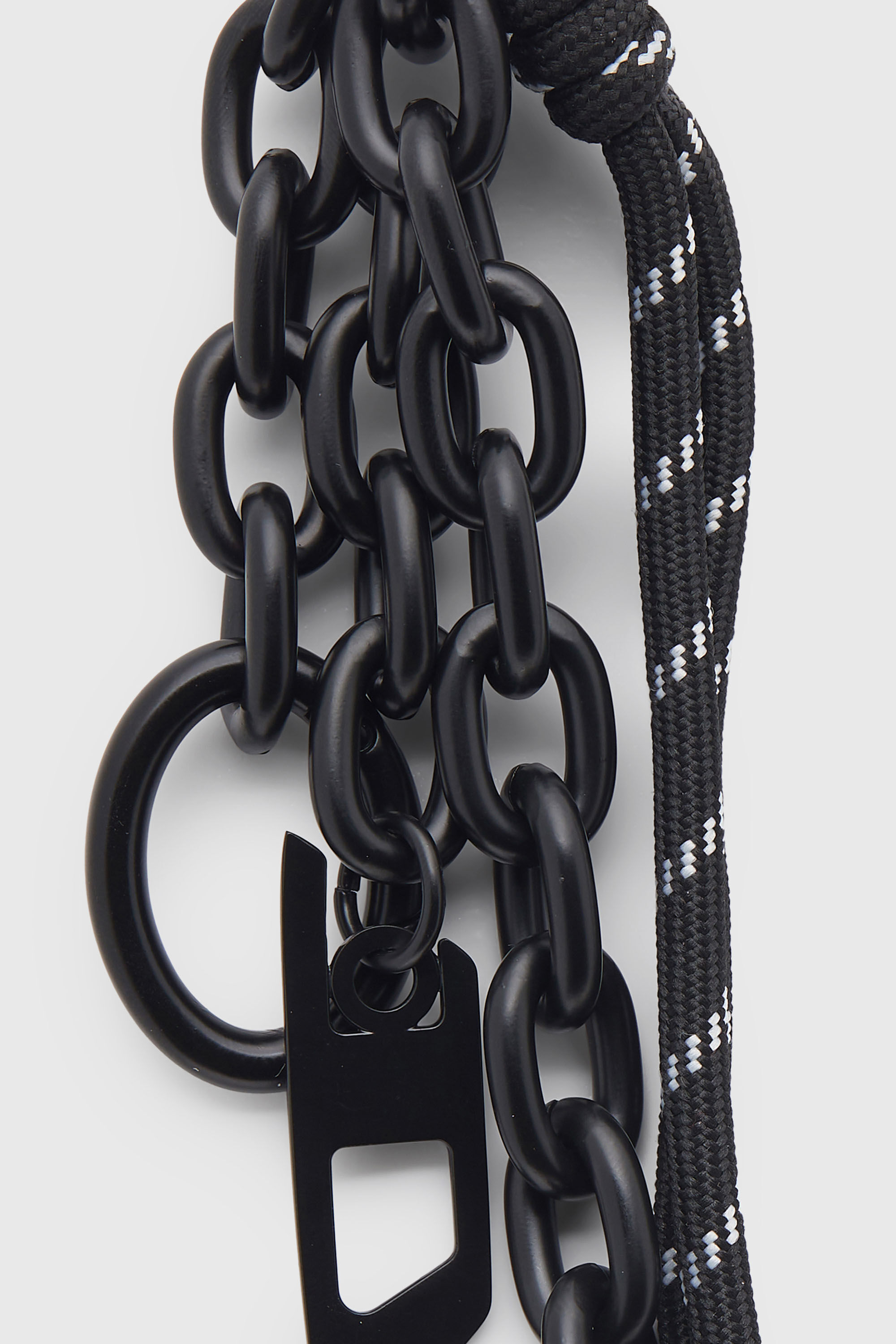 Diesel - CHAIN-D L, Encanto en cadena y cuerda Unisex in Negro - 2