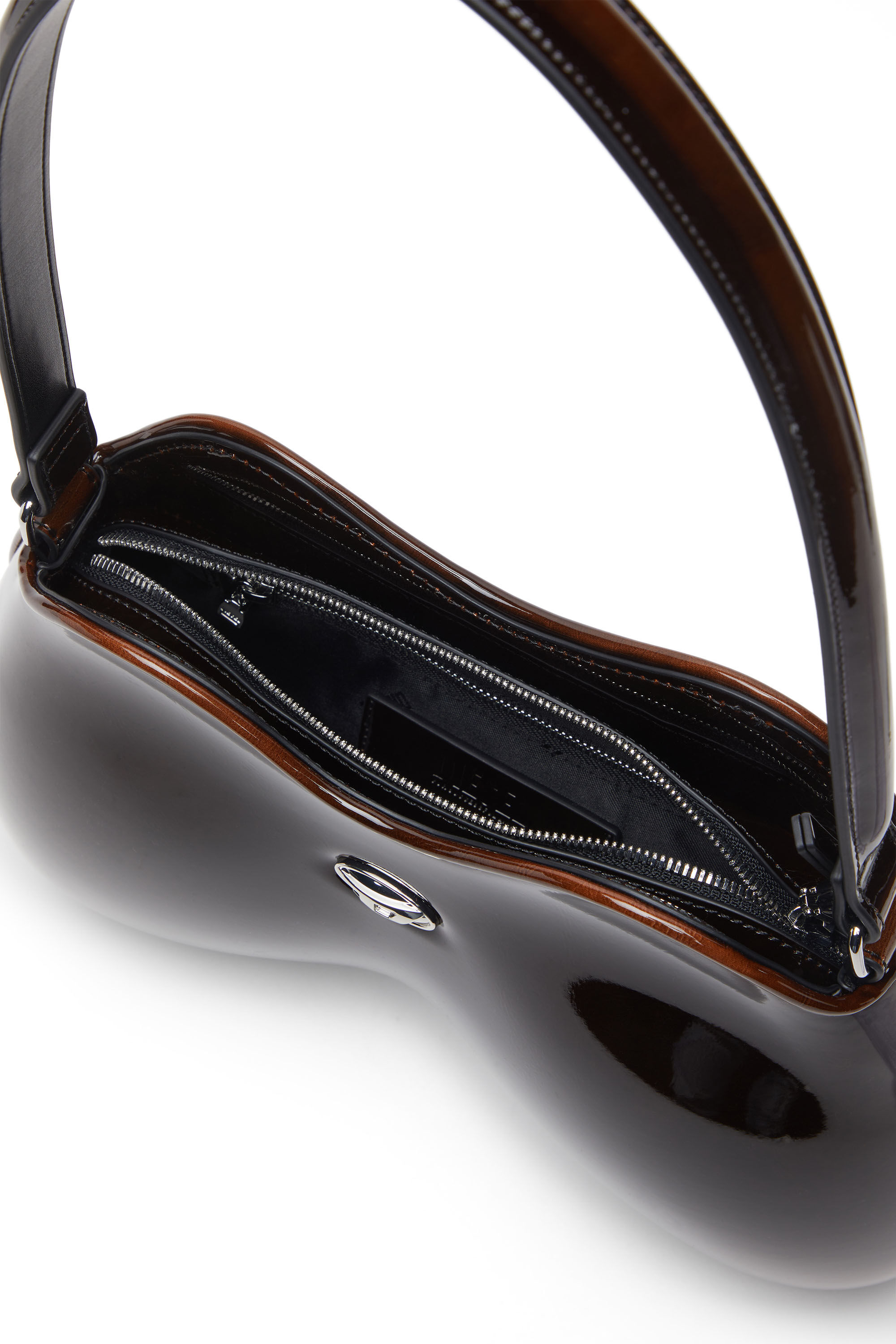 Diesel - DOUBLE-D SHOULDER, Double-D-Bolso rígido en PU bicolor Mujer in Marrón - 5
