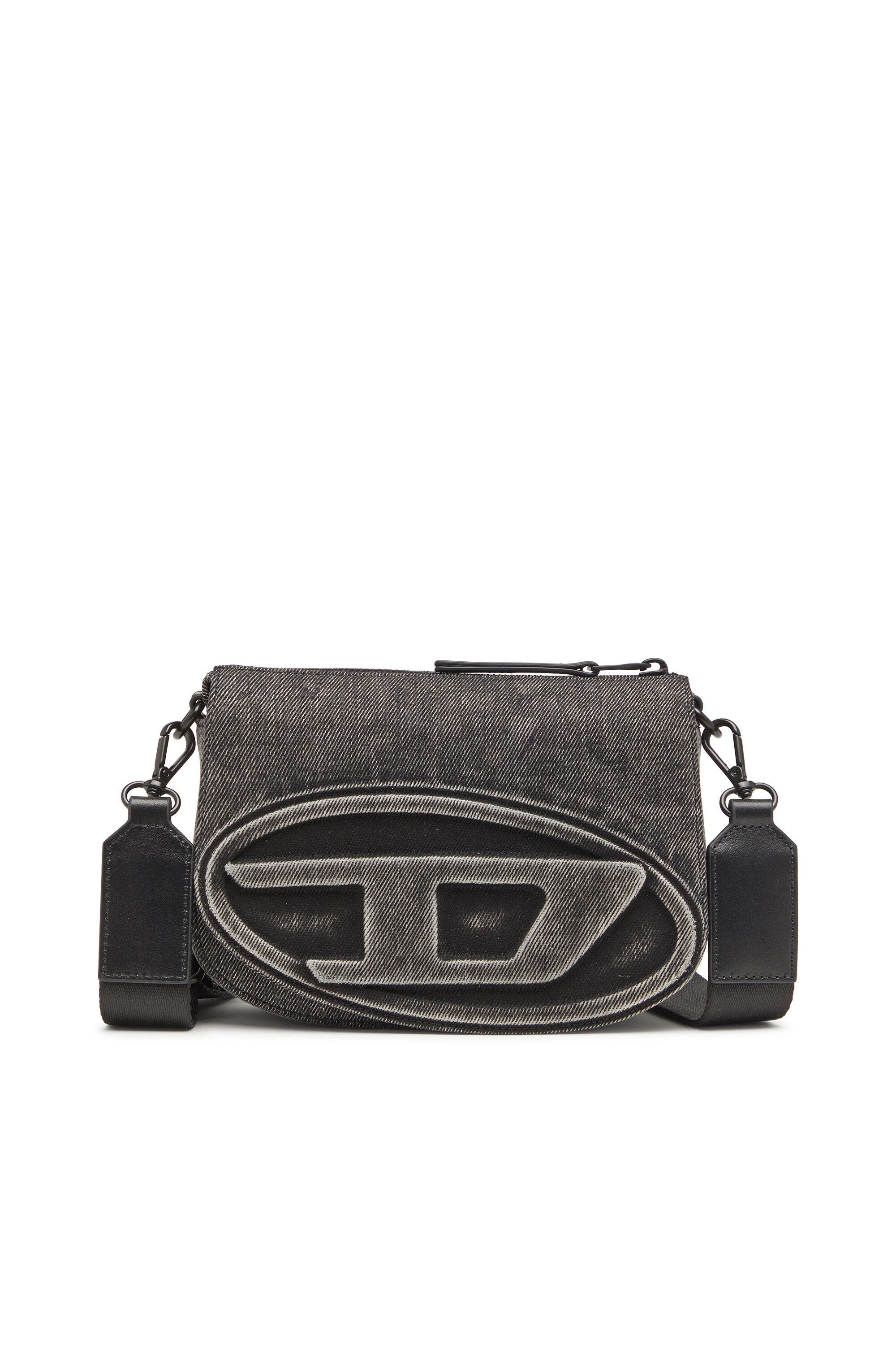 Diesel - 1DR CAMERA BAG, 1DR-Bolso para cámara en denim lavado Unisex in Gris - 1