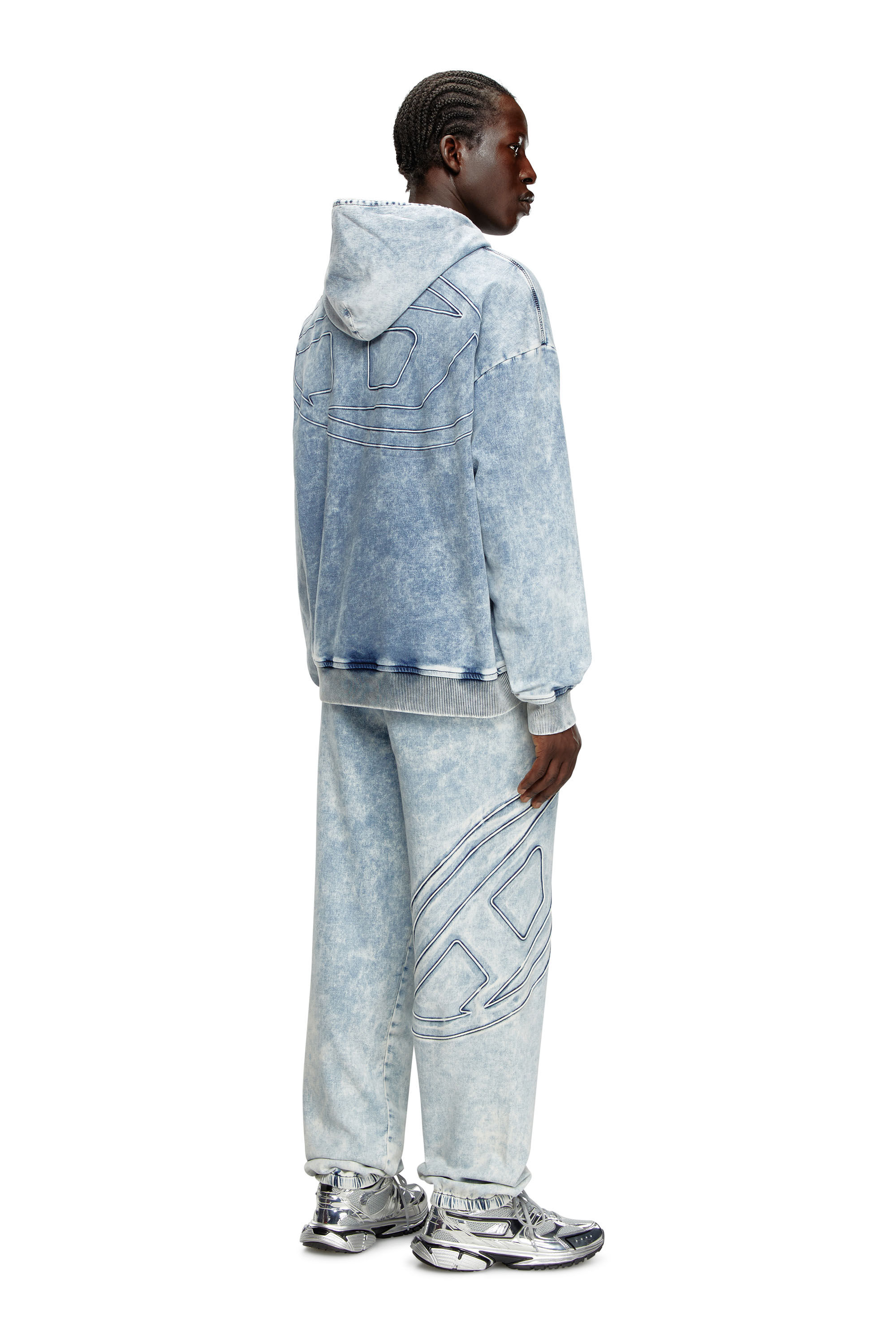 Sudadera de Track Denim con Oval D Mujer Azul marino Diesel