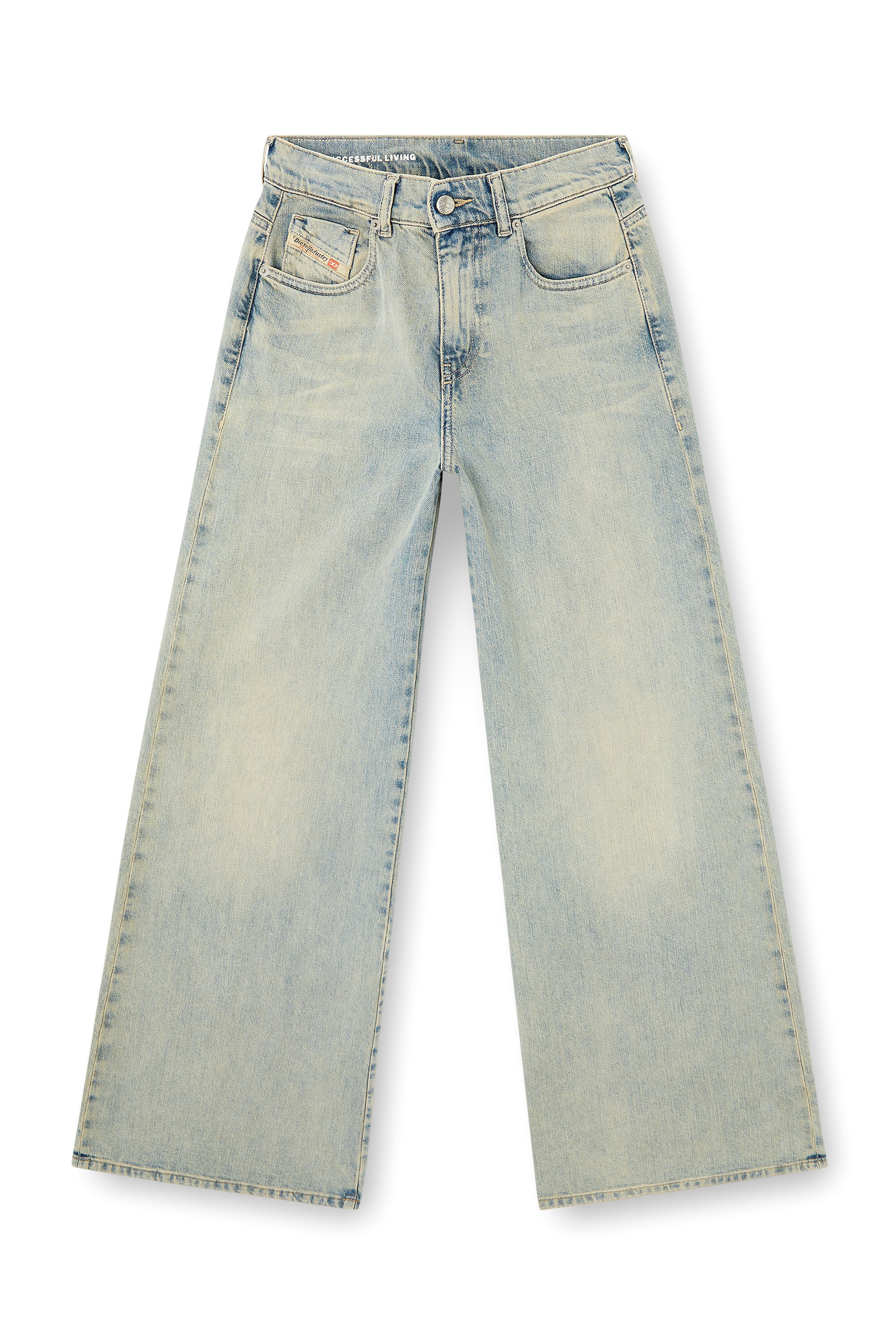 Diesel - Flare Jeans 1978 D-Akemi 09N33 Mujer, Azul medio - 2