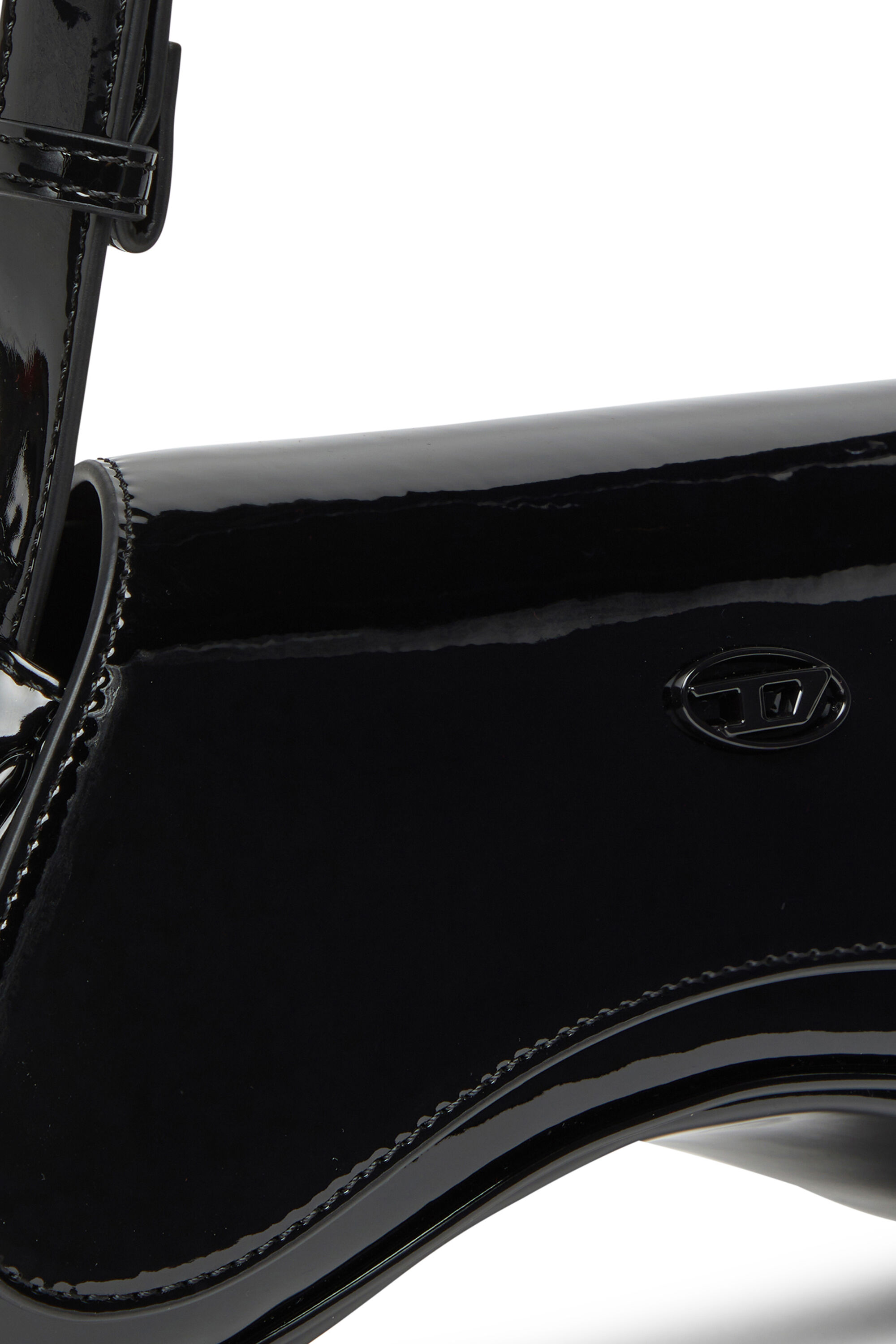 Diesel - PLAY CROSSBODY, Play-Bandolera de poliuretano brillante Mujer in Negro - 2