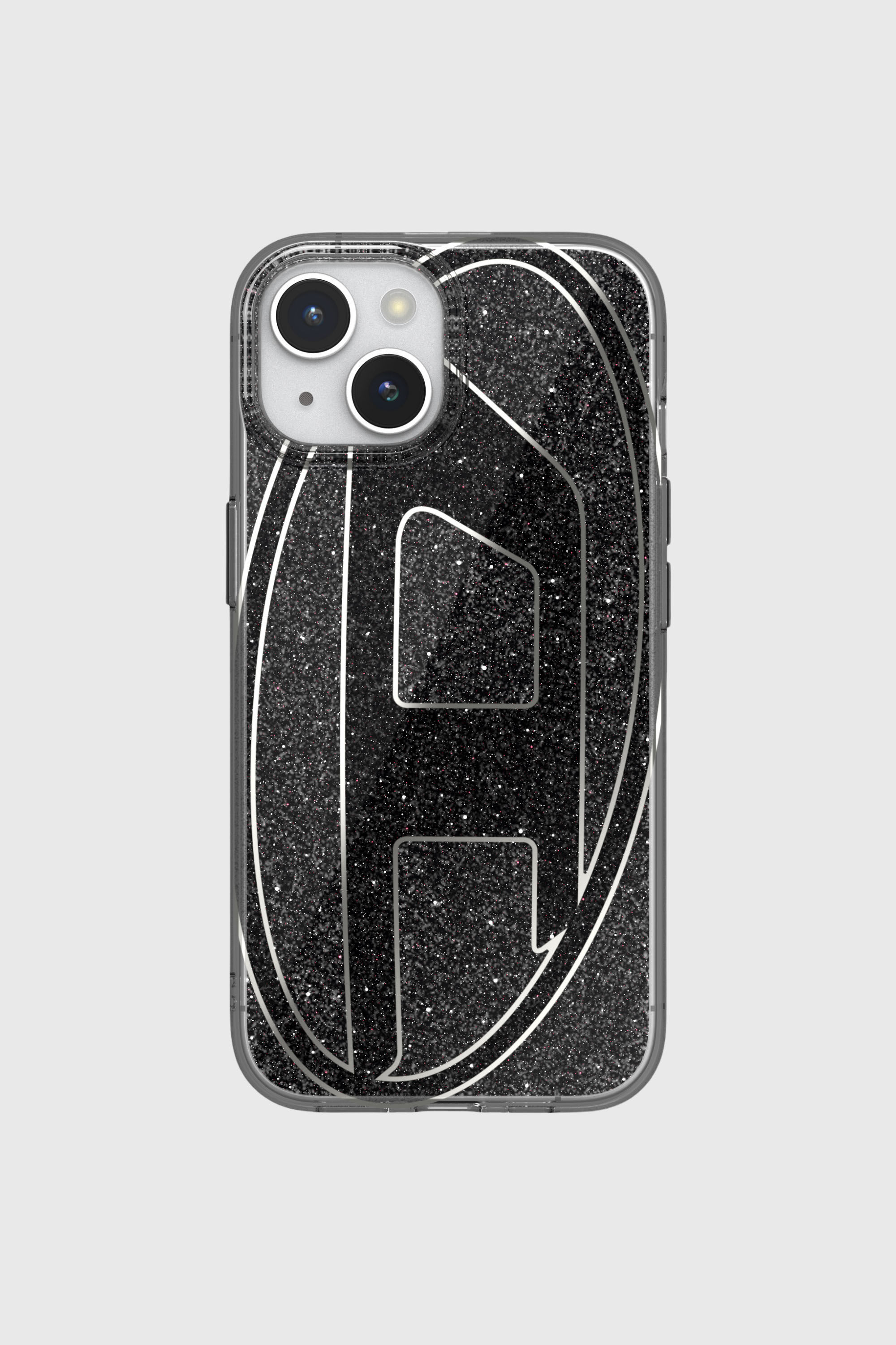Diesel - 60023 AOP CASE, Funda glitter por iP 15 Unisex in Negro - 2