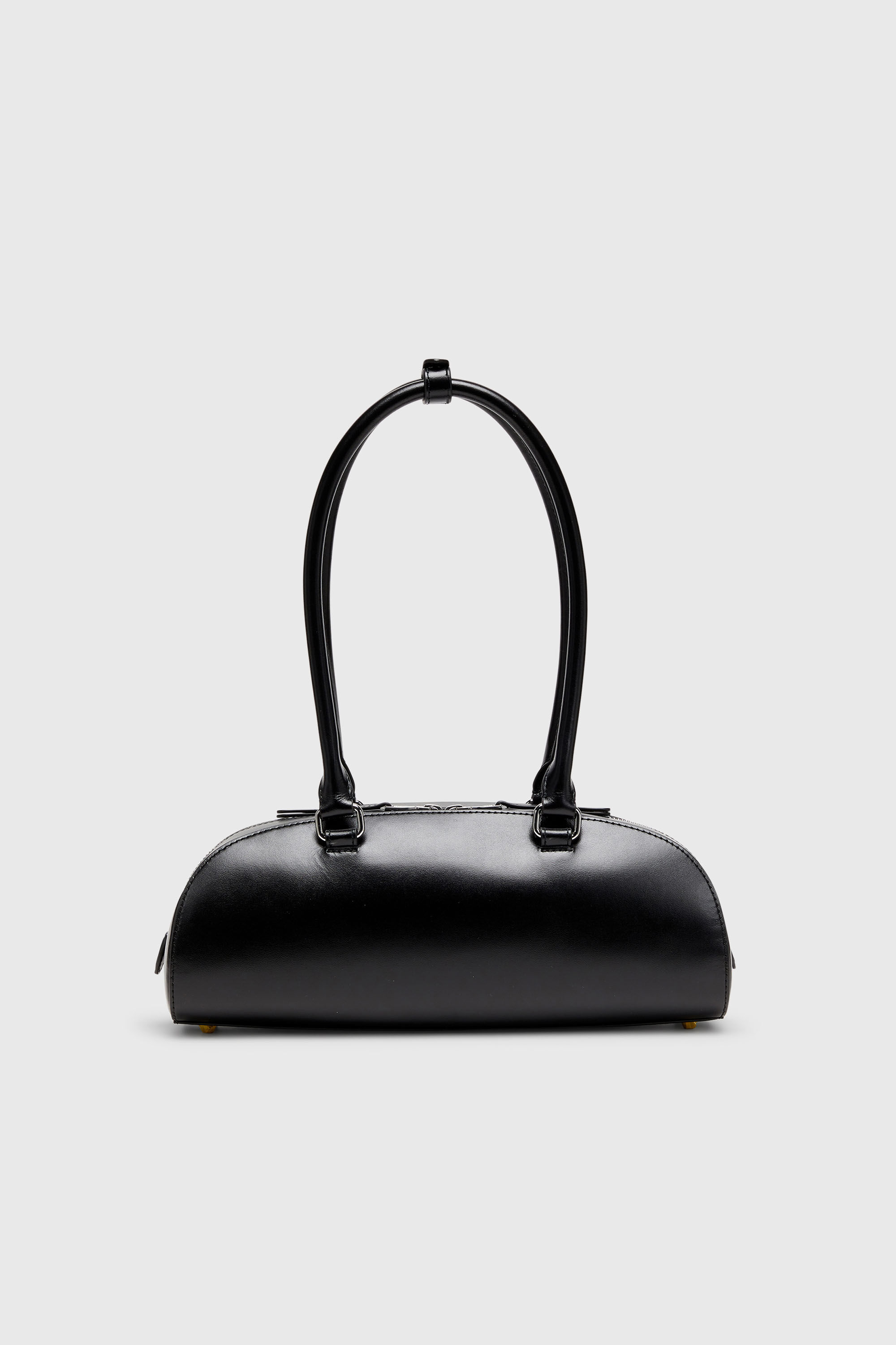 Diesel - 1DR DOME SHOULDER EW, 1DR Dome - Bolso bowling alargado en piel Mujer in Negro - 2