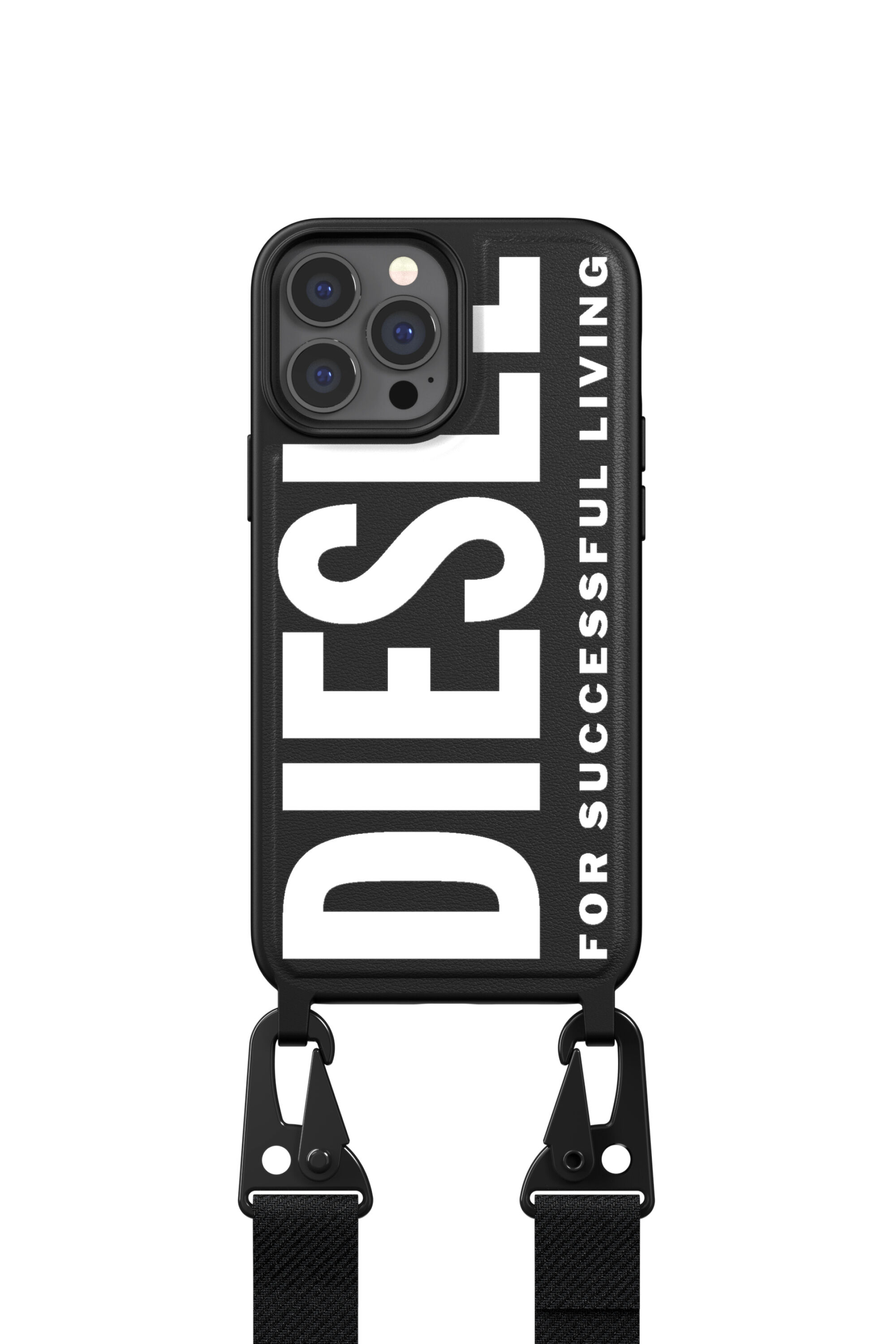 Diesel - 47170 NECKLACE CASE, Funda colgante por iPhone 13 Max Unisex in Negro - 2