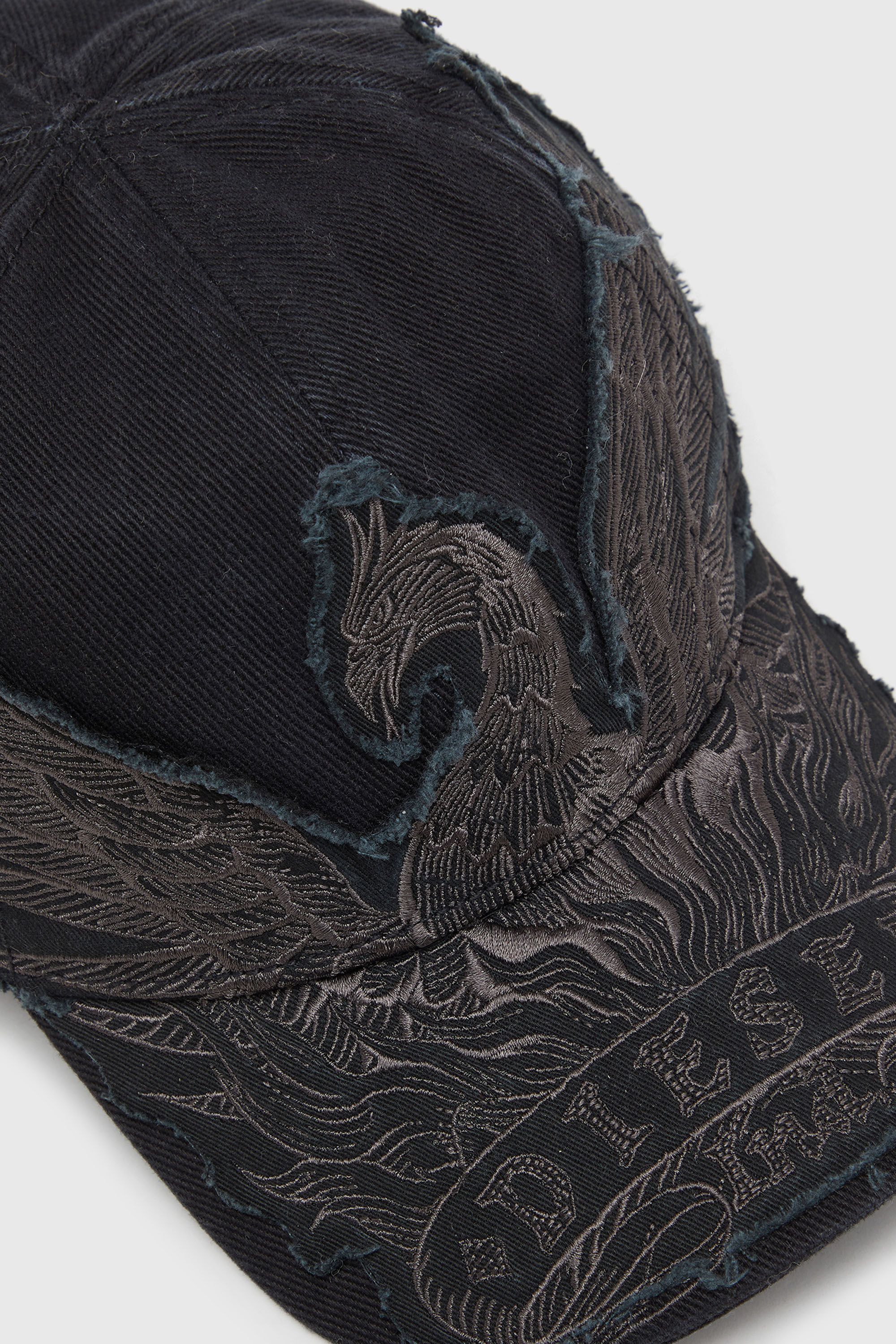 Diesel - C-PHENIX, Gorra de b&eacute;isbol con bordado de f&eacute;nix Hombre in Negro - 3
