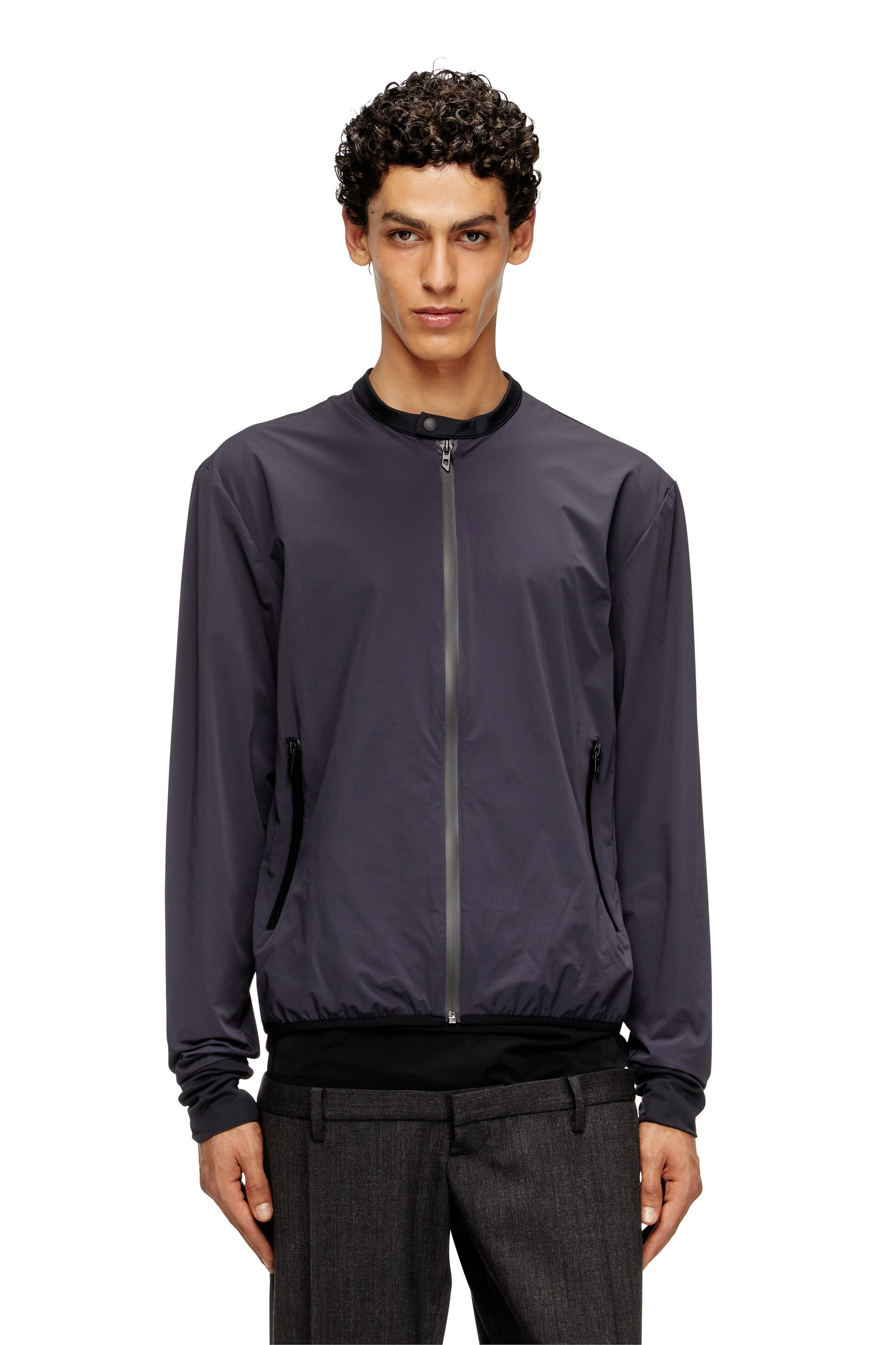 Diesel - J-DOMNALL-NY, Chaqueta en nylon bi-elástico Hombre in Azul marino - 3