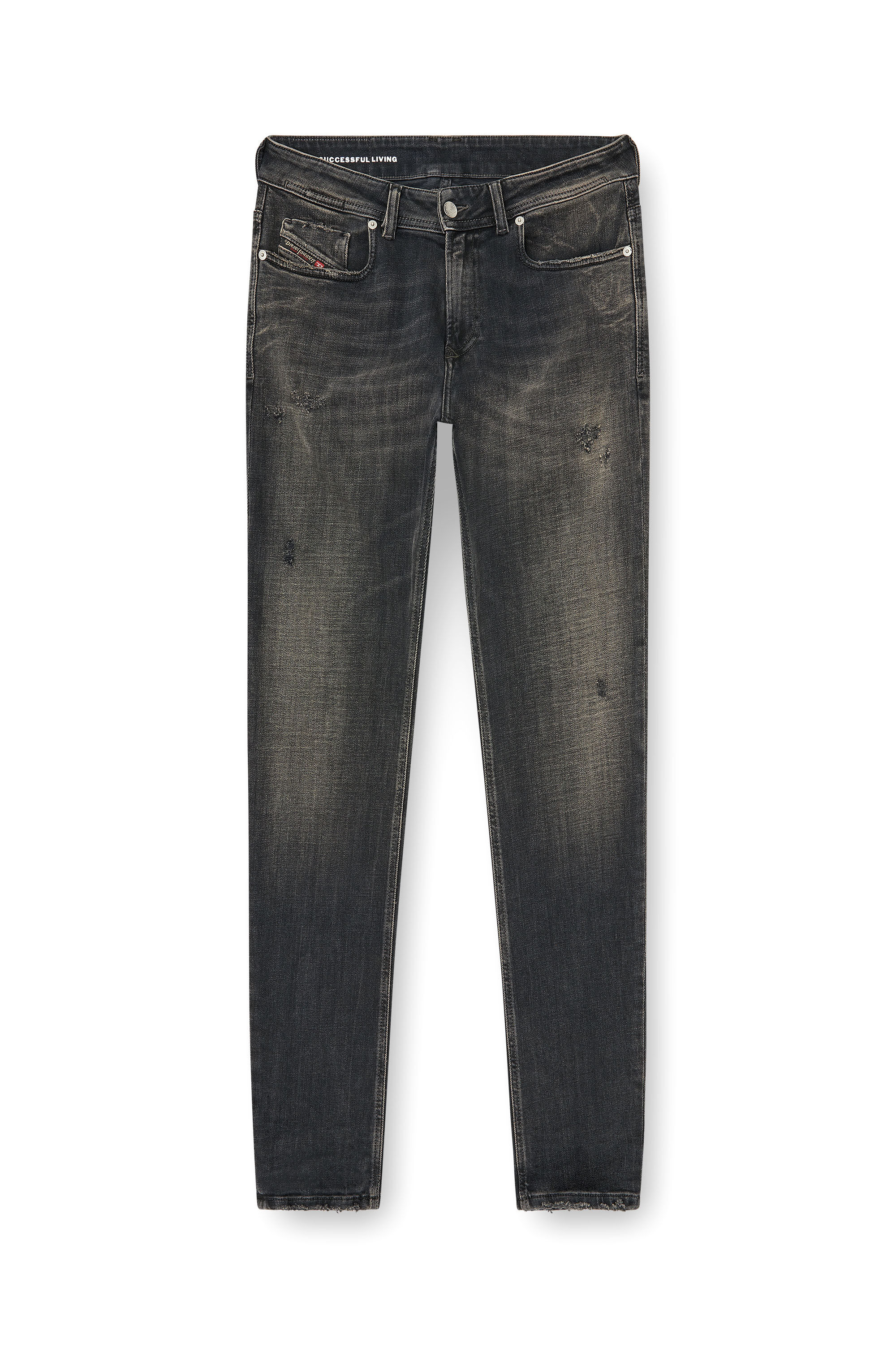 Diesel - Skinny Jeans 1979 Sleenker 09P77 Hombre, Negro/Gris oscuro - 6