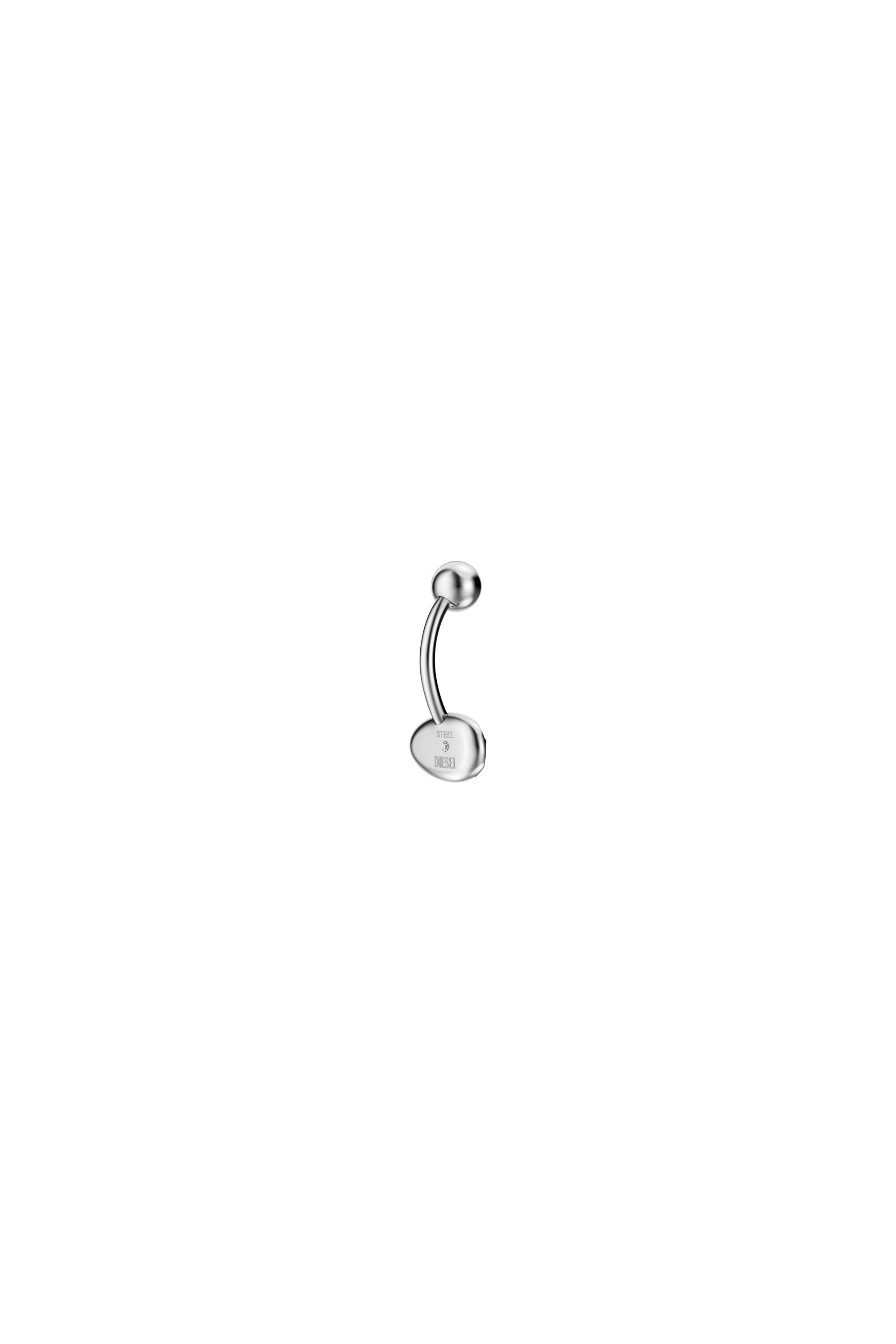 Diesel - DX1698040 JEWELLERY, Joyer&iacute;a para ombligo de acero inoxidable Unisex in Plateado - 1