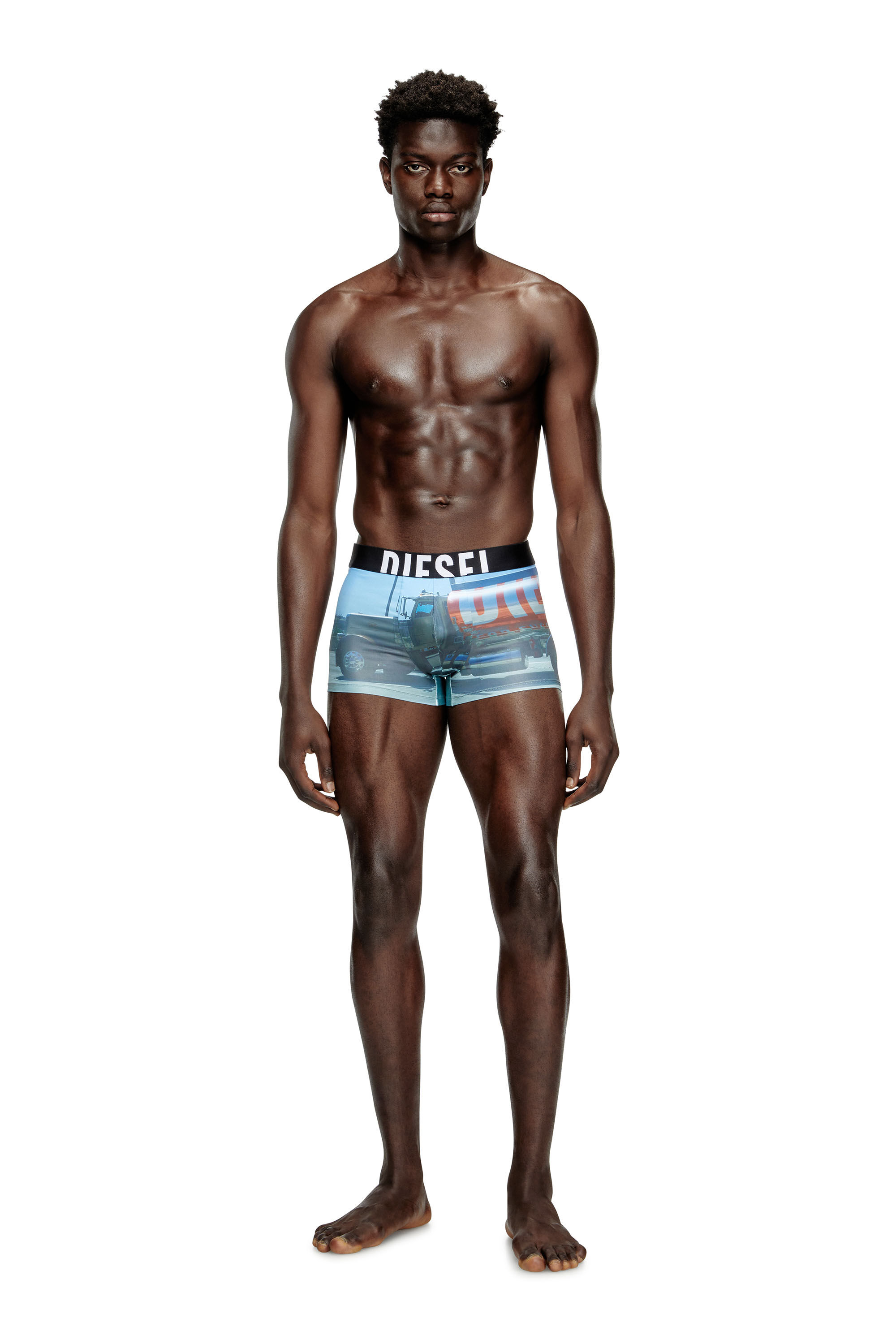 Diesel - DAMIEN-D-POP-40, Bóxers ajustados con estampado pop Hombre in Azul marino - 1