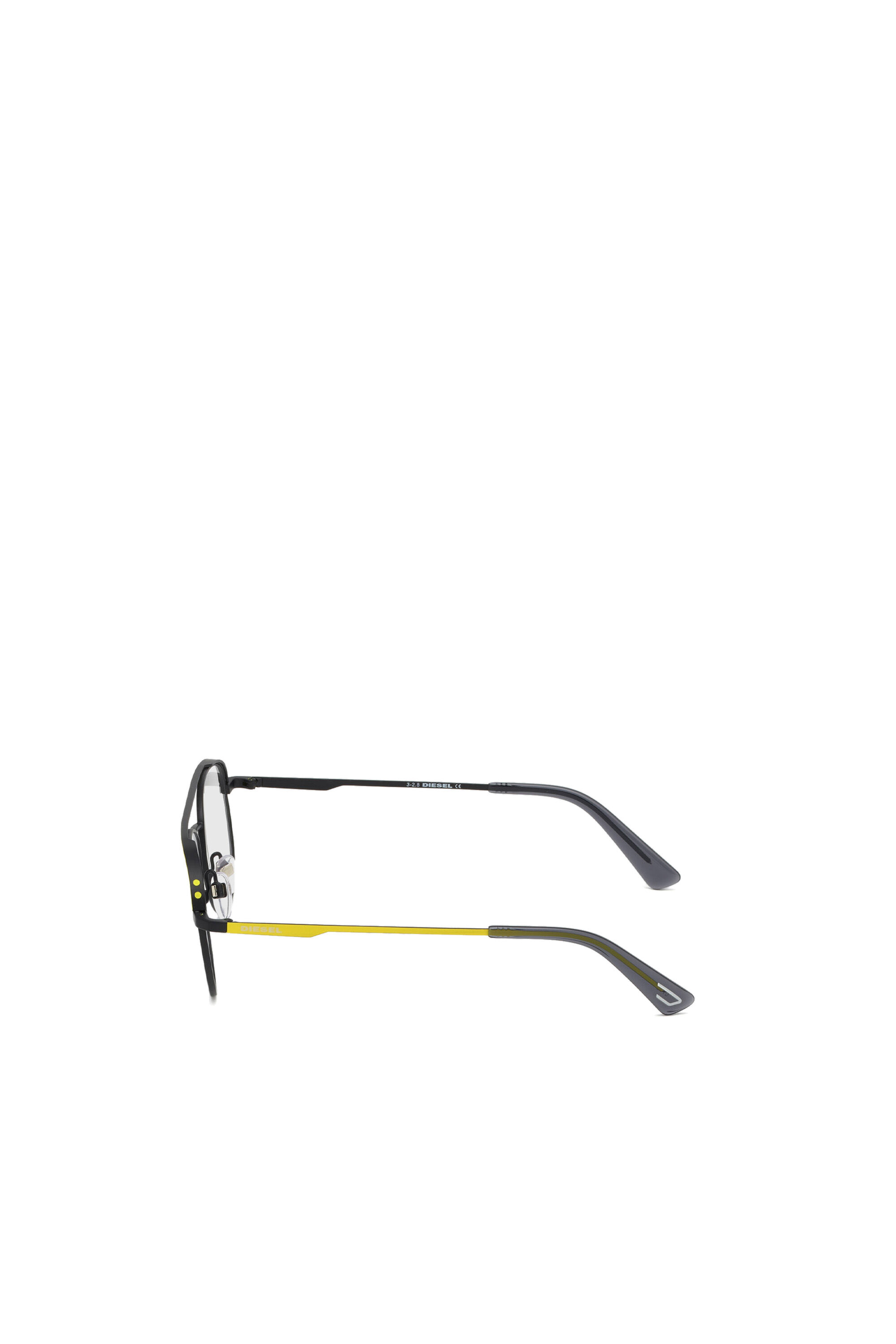 Diesel - DL5305, Gafas de vista con forma aviador Unisex in Amarillo - 4